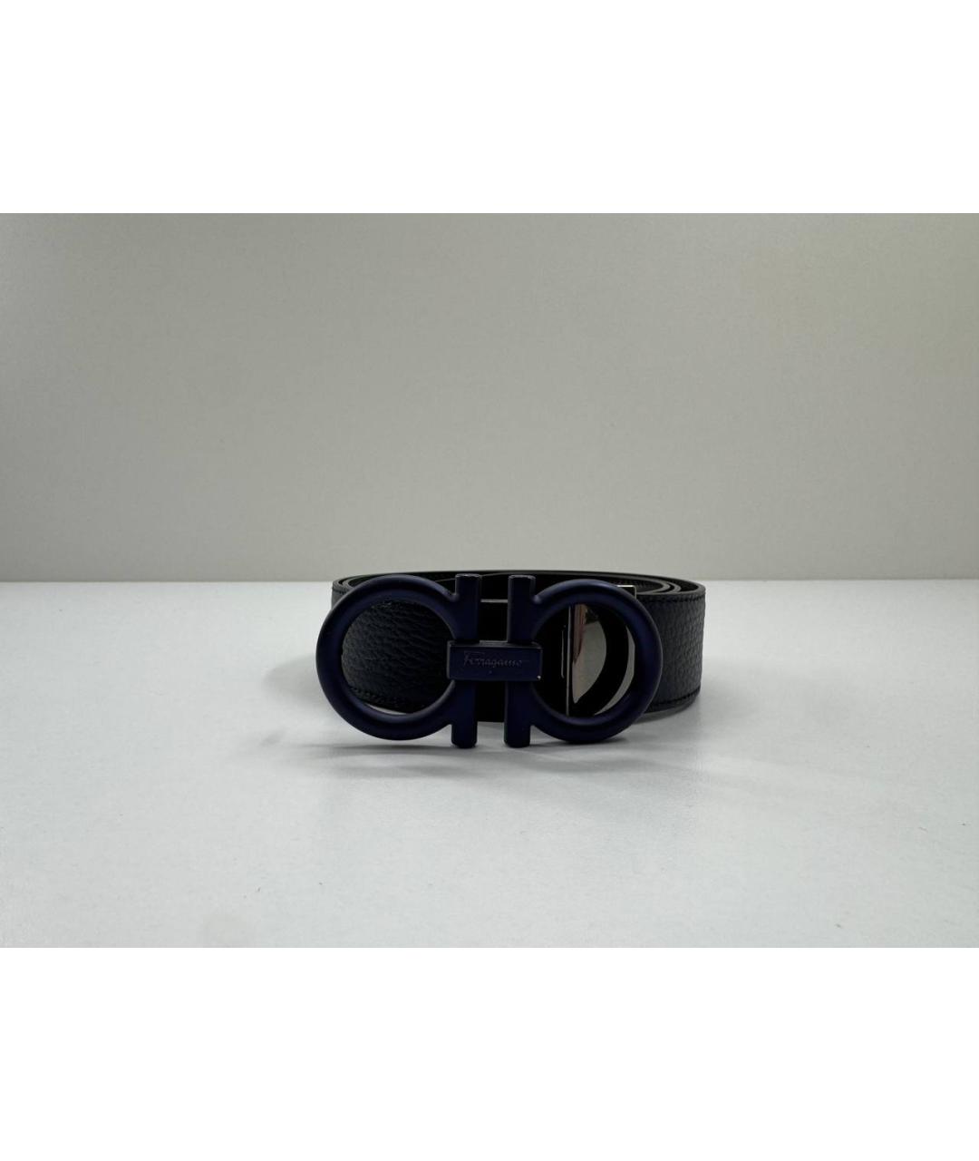 SALVATORE SANTORO Синий кожаный ремень, фото 7