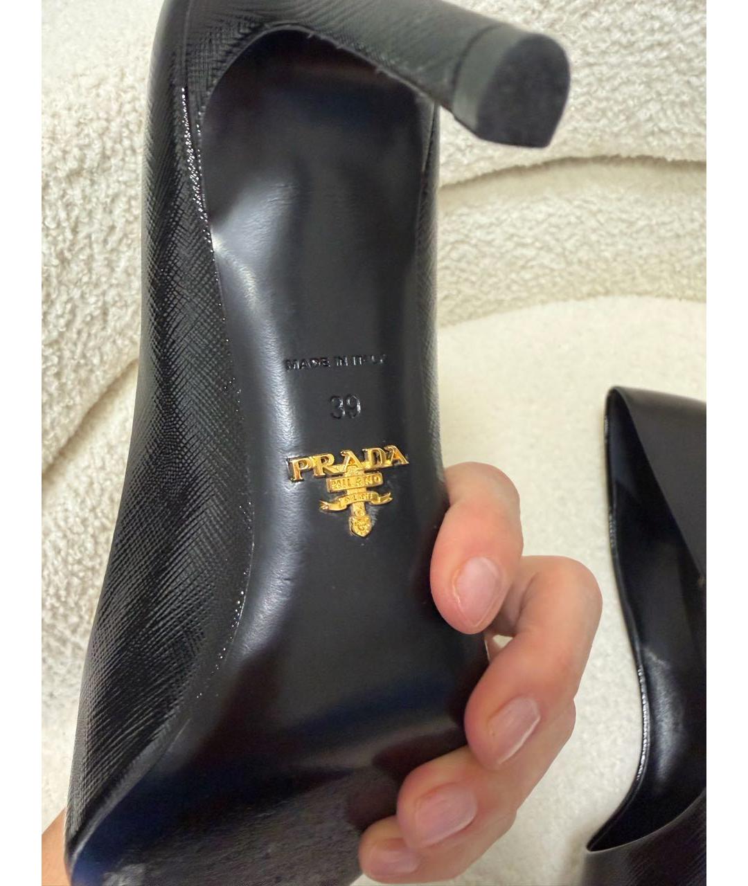 PRADA Черные туфли из лакированной кожи, фото 7