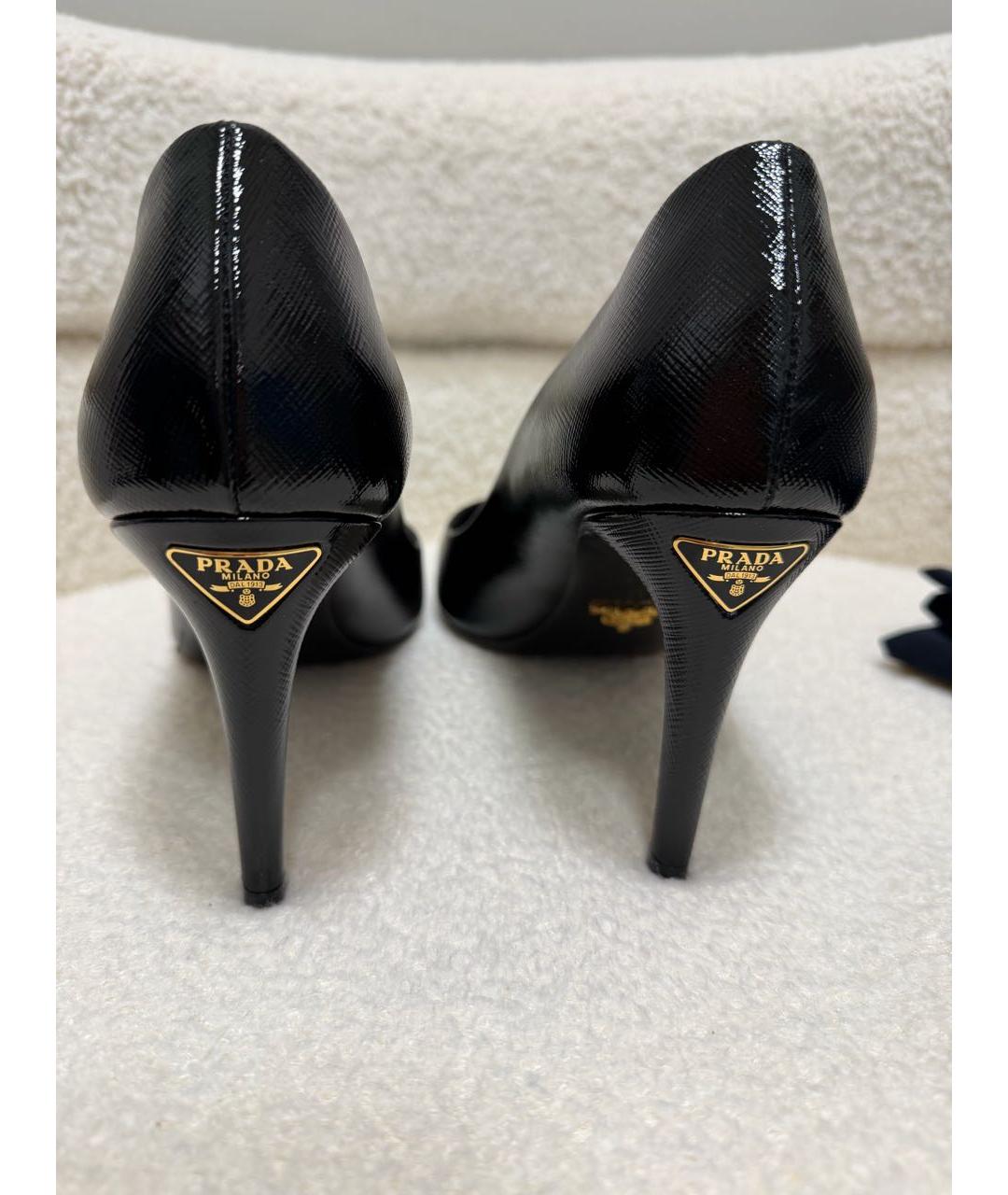 PRADA Черные туфли из лакированной кожи, фото 4