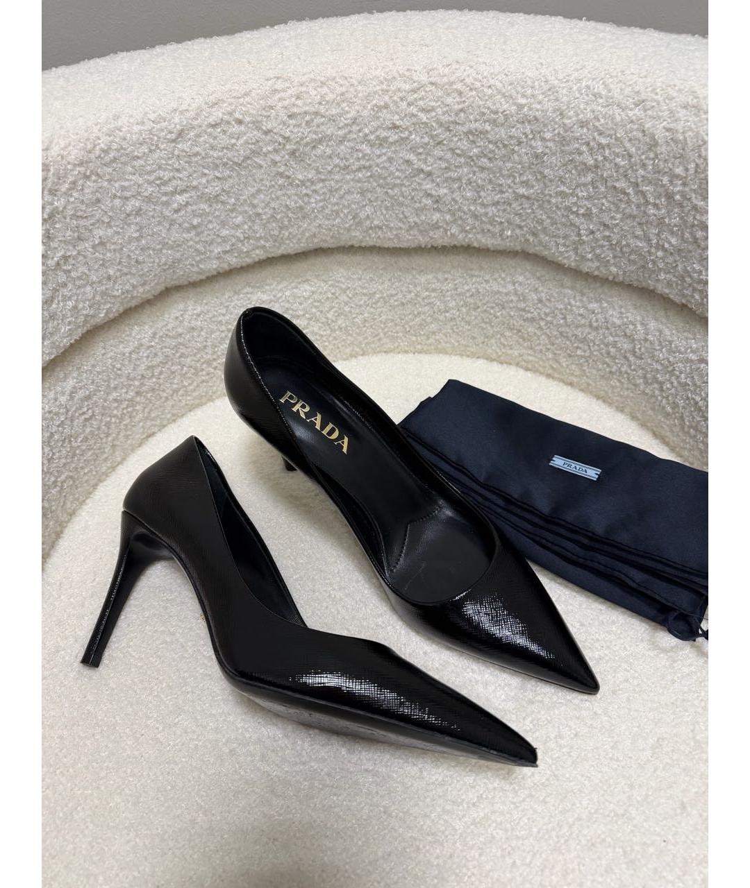 PRADA Черные туфли из лакированной кожи, фото 9