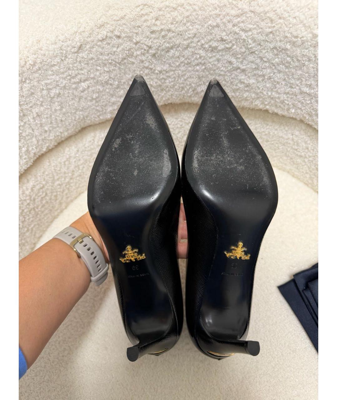 PRADA Черные туфли из лакированной кожи, фото 5