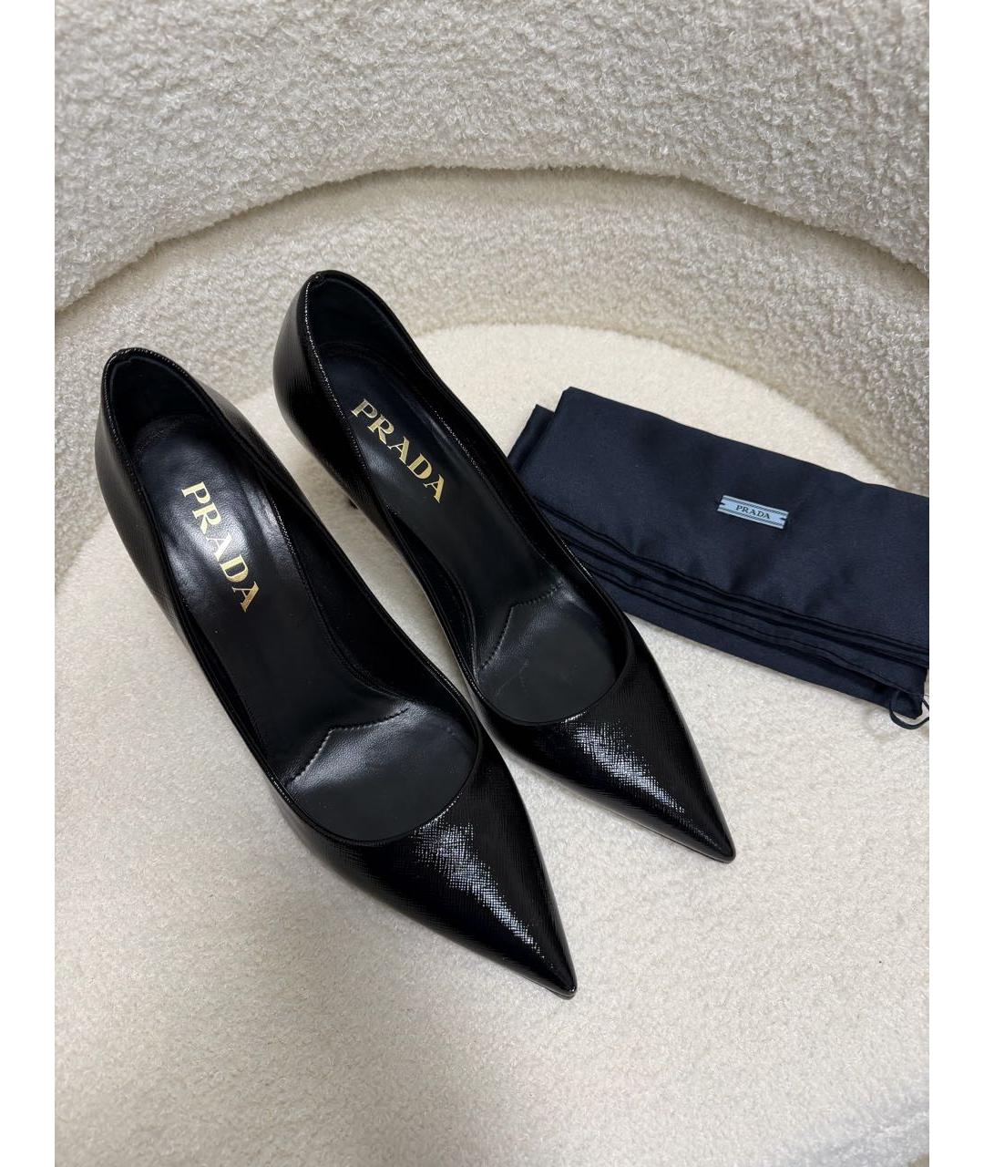 PRADA Черные туфли из лакированной кожи, фото 8