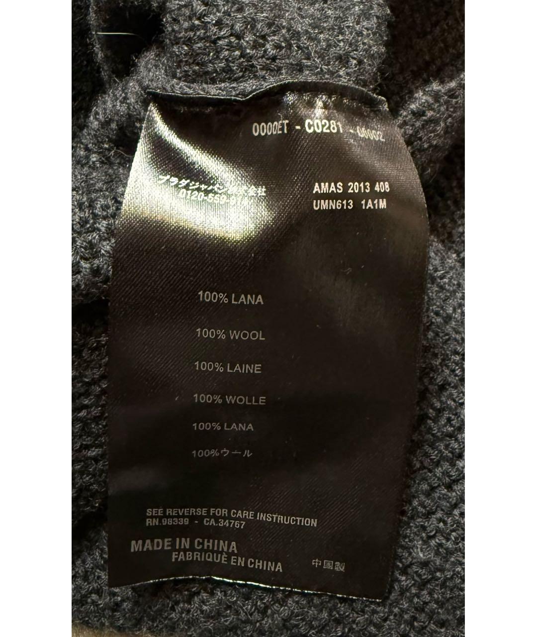 PRADA Серый шерстяной кардиган, фото 4