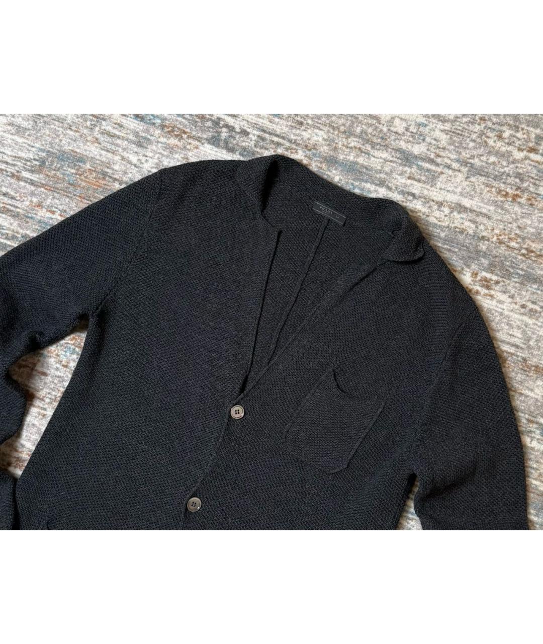 PRADA Серый шерстяной кардиган, фото 2