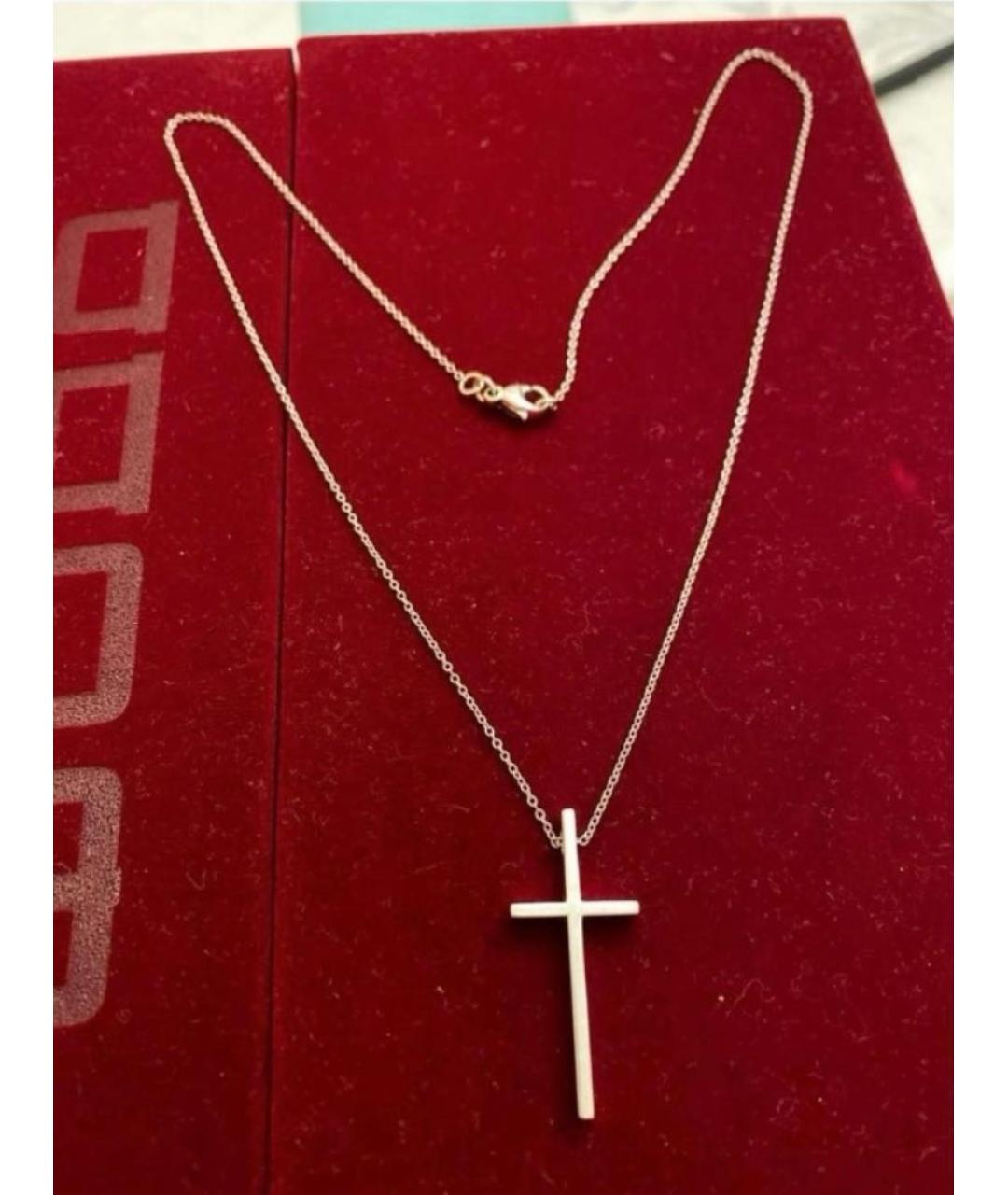 TIFFANY&CO Белая подвеска из белого золота, фото 5