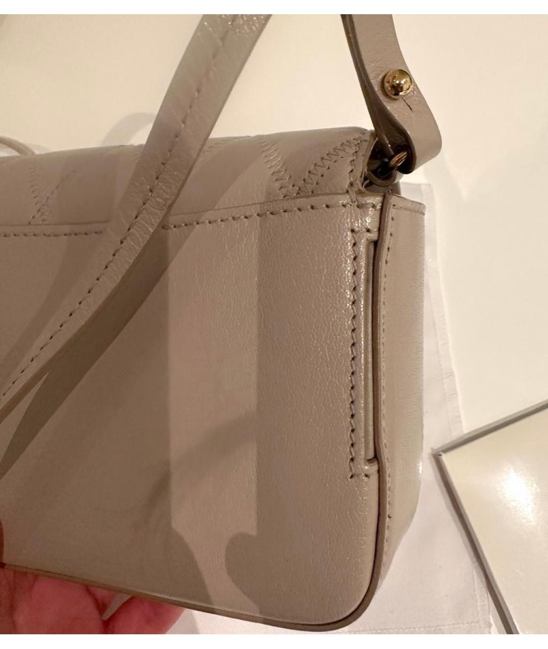 GIVENCHY Бежевая кожаная сумка через плечо, фото 7
