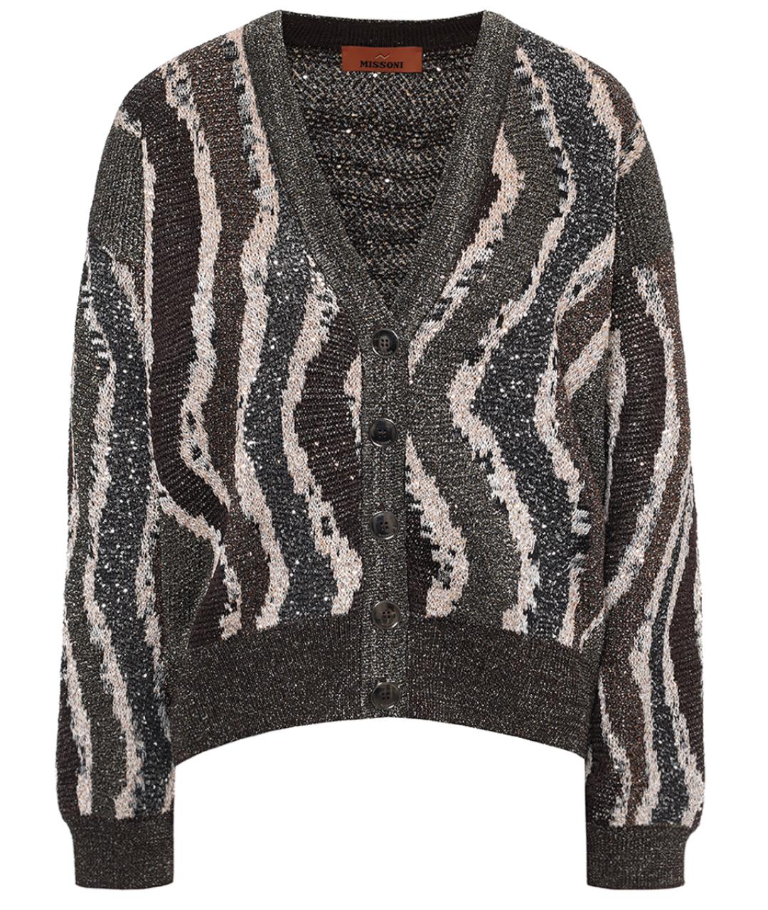 MISSONI Бежевый шерстяной кардиган, фото 1