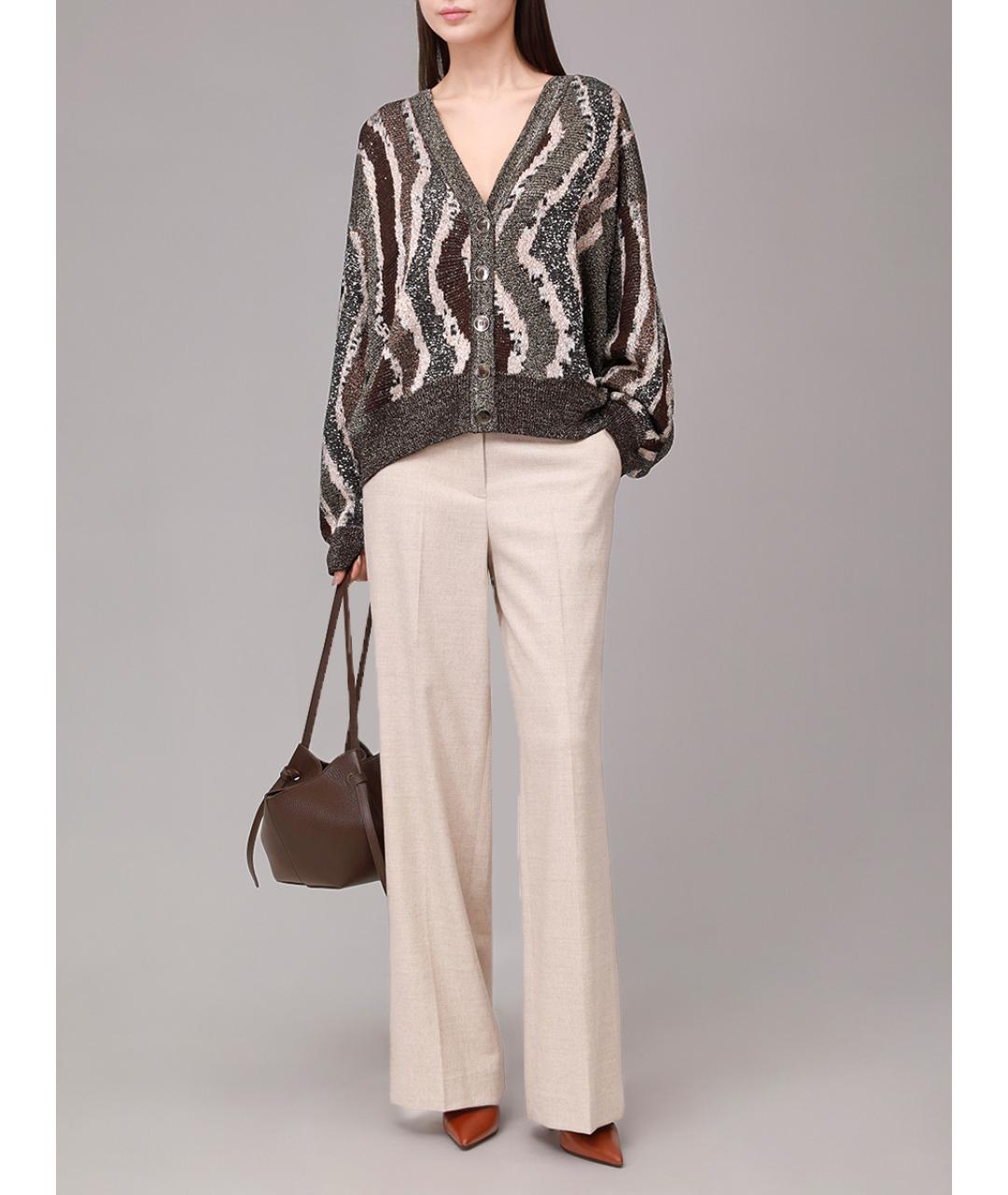 MISSONI Бежевый шерстяной кардиган, фото 2