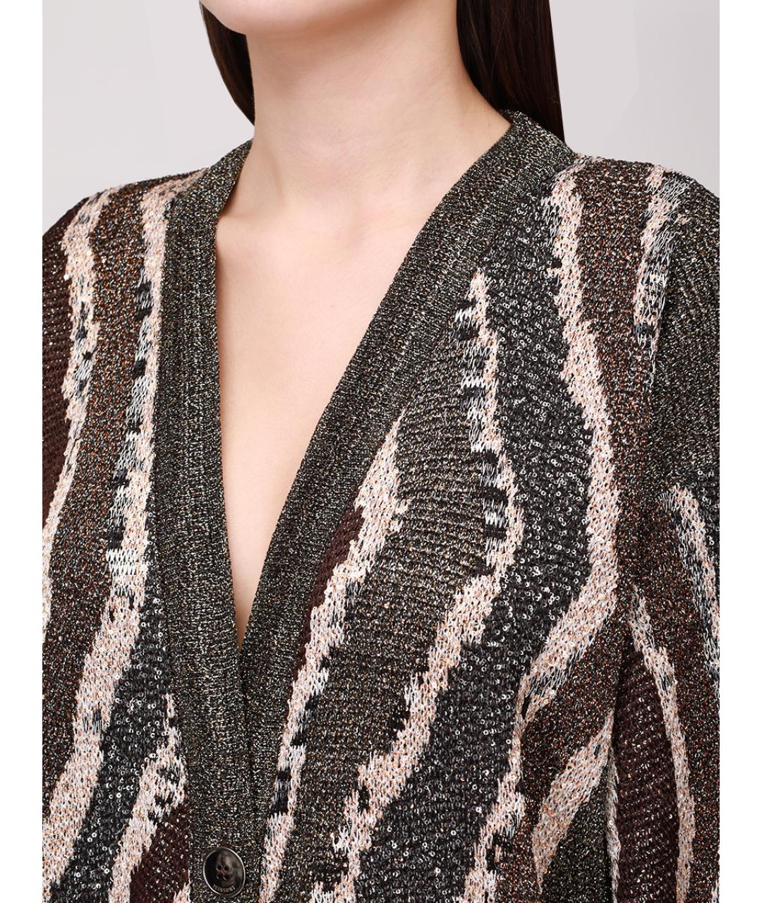 MISSONI Бежевый шерстяной кардиган, фото 5