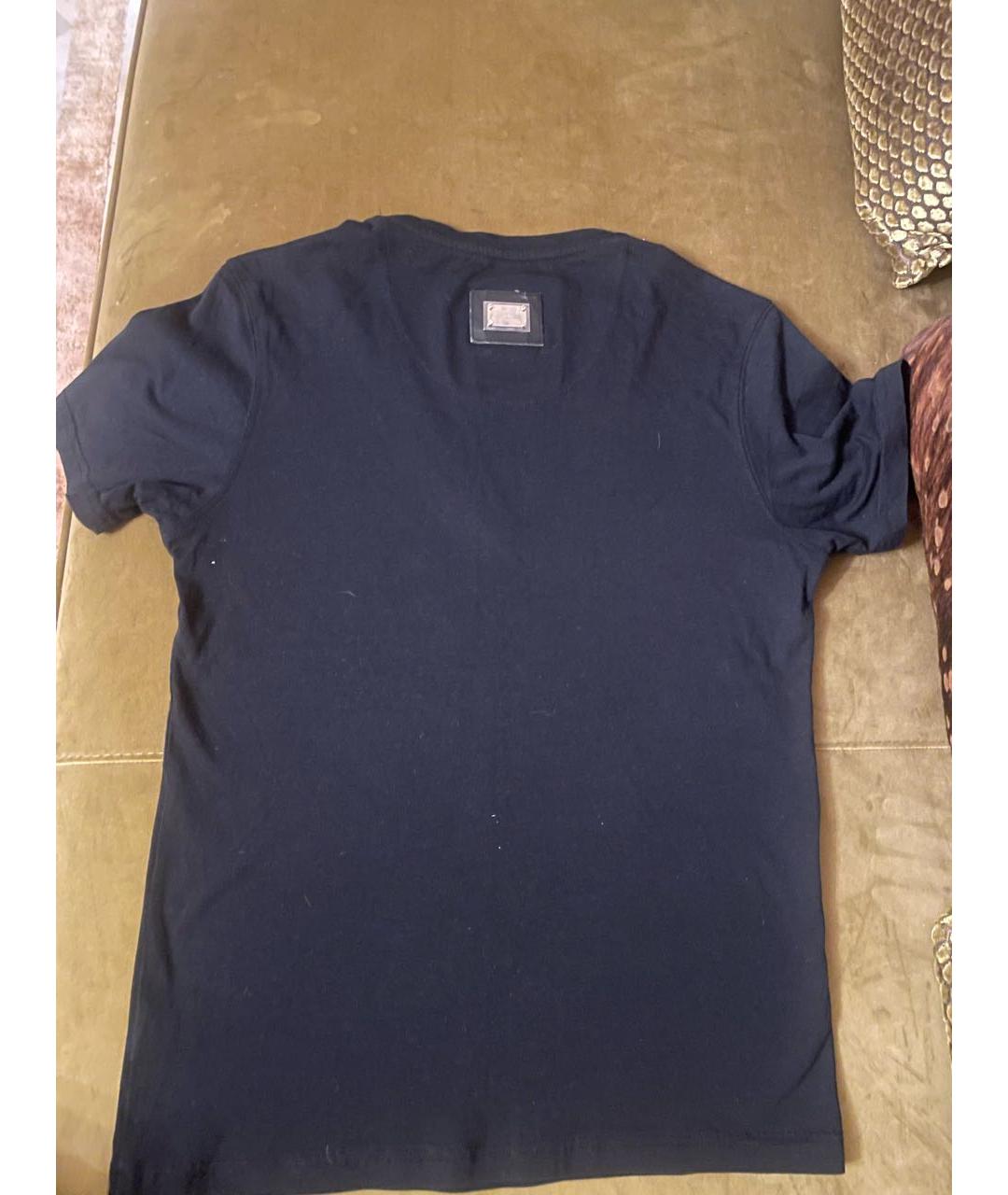 PHILIPP PLEIN Черная хлопковая футболка, фото 3