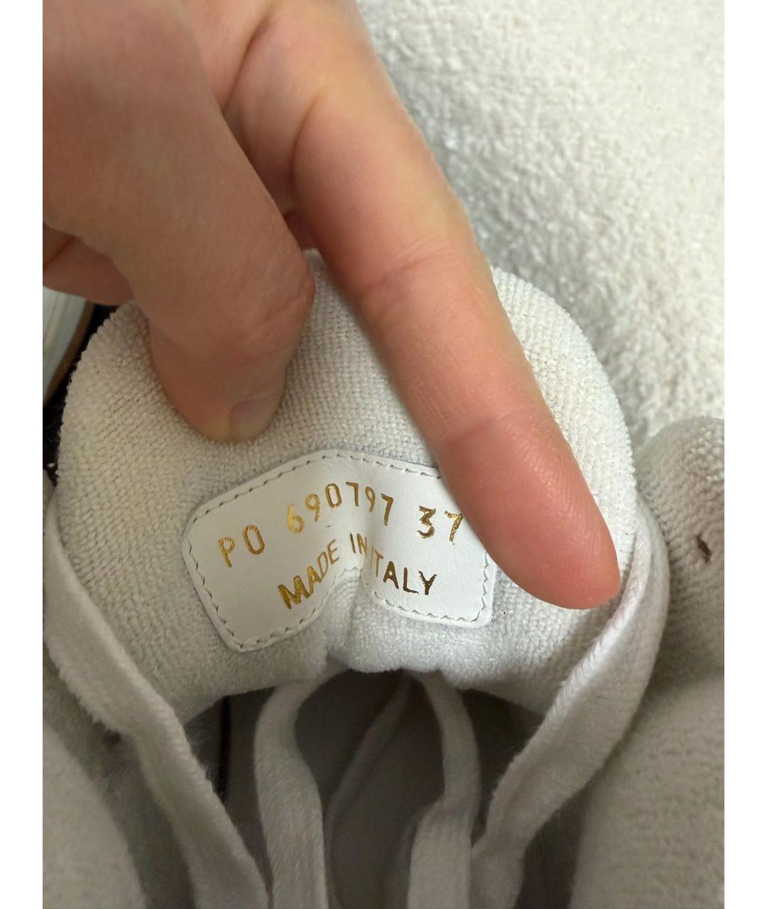 SAINT LAURENT Белые кожаные кеды, фото 6