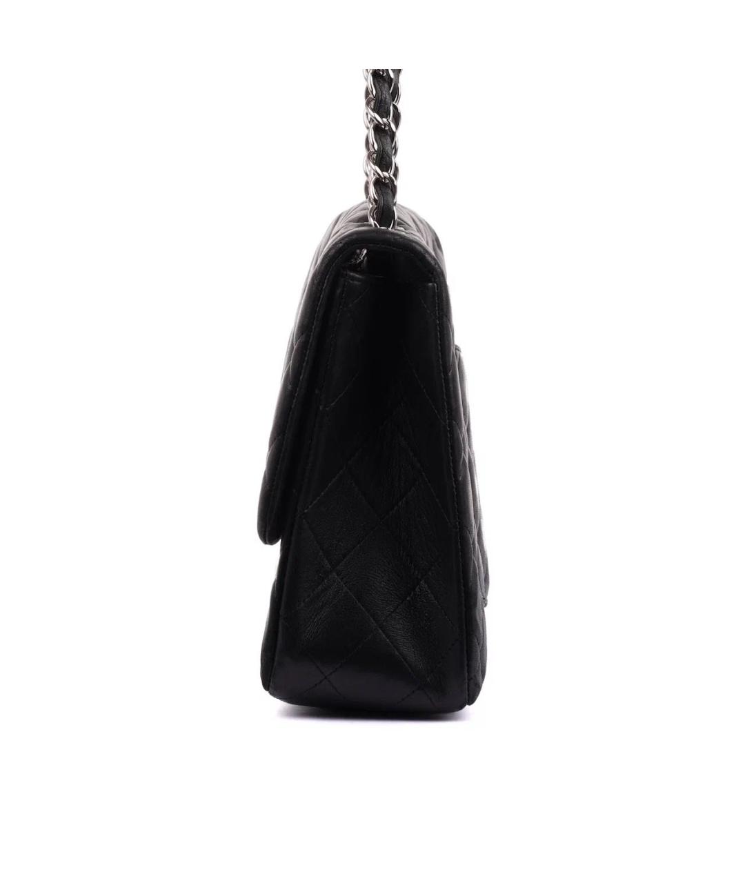 CHANEL Черная кожаная сумка через плечо, фото 6