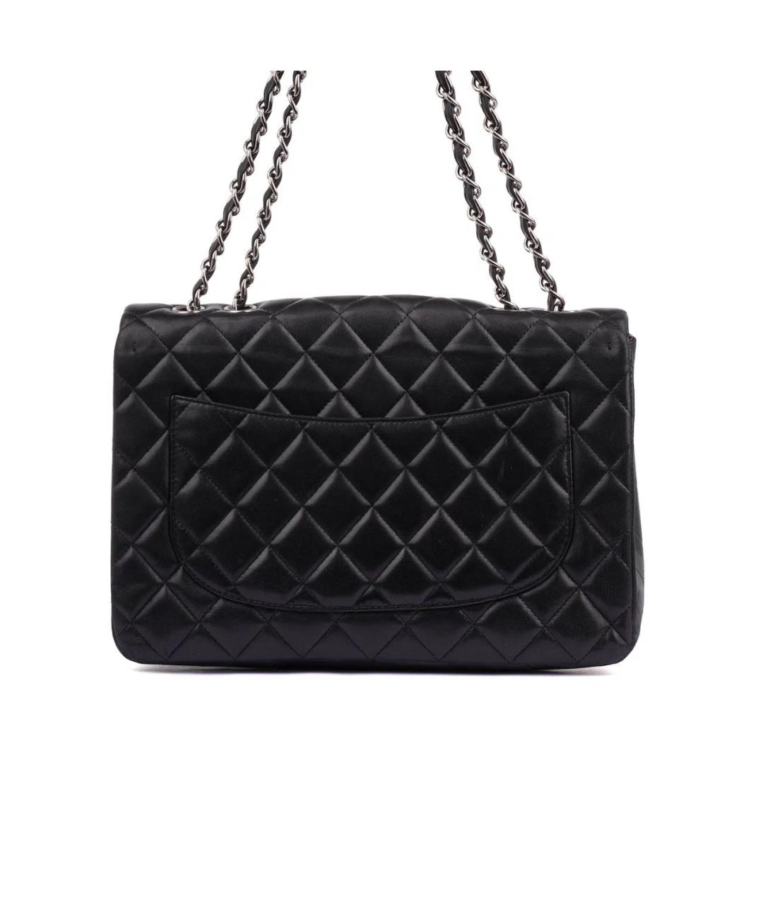 CHANEL Черная кожаная сумка через плечо, фото 4