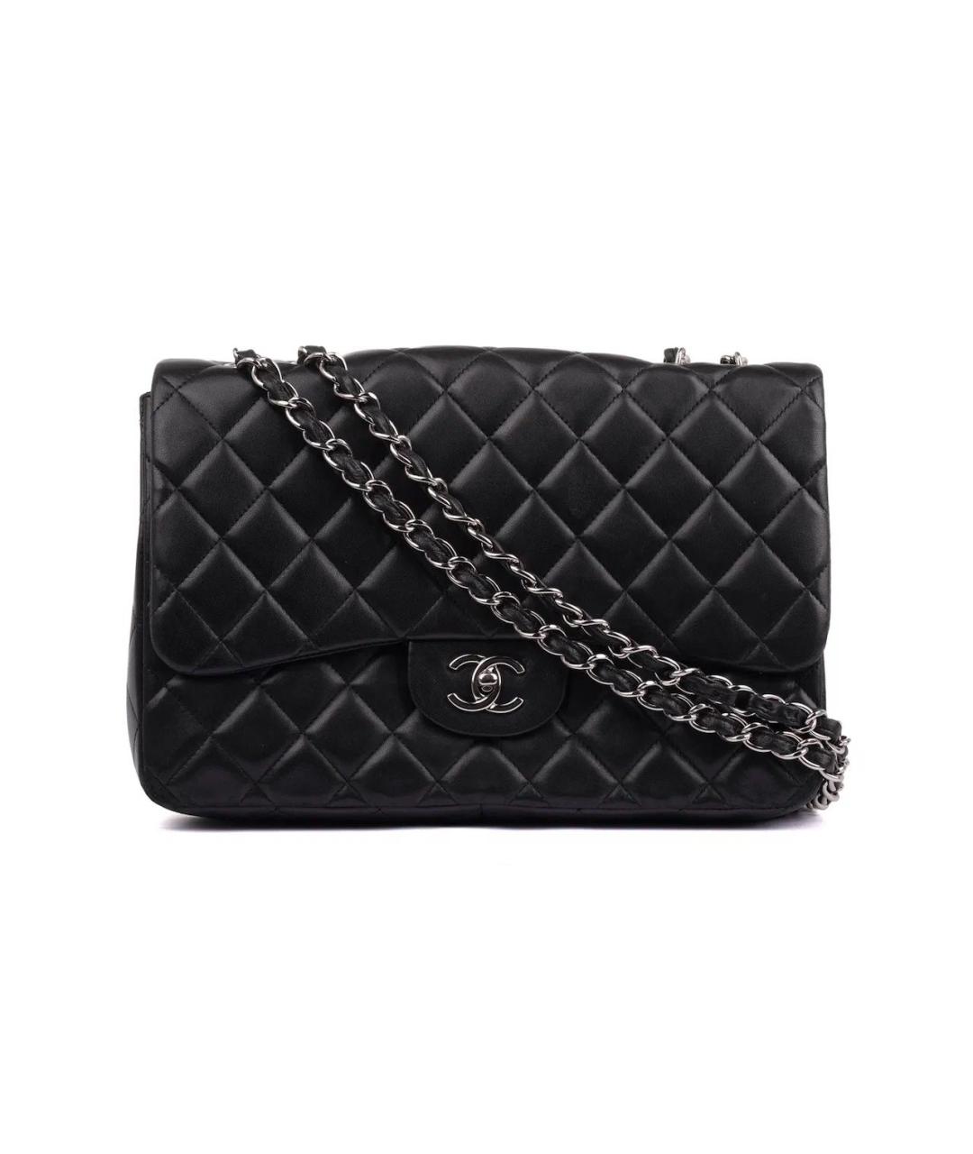 CHANEL Черная кожаная сумка через плечо, фото 1