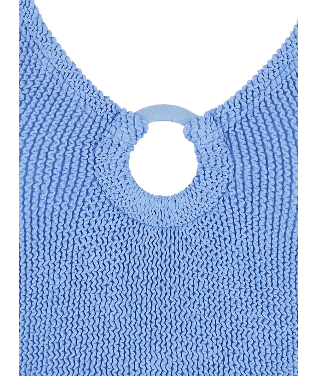 HUNZA G Синий полиамидовый купальник, фото 3