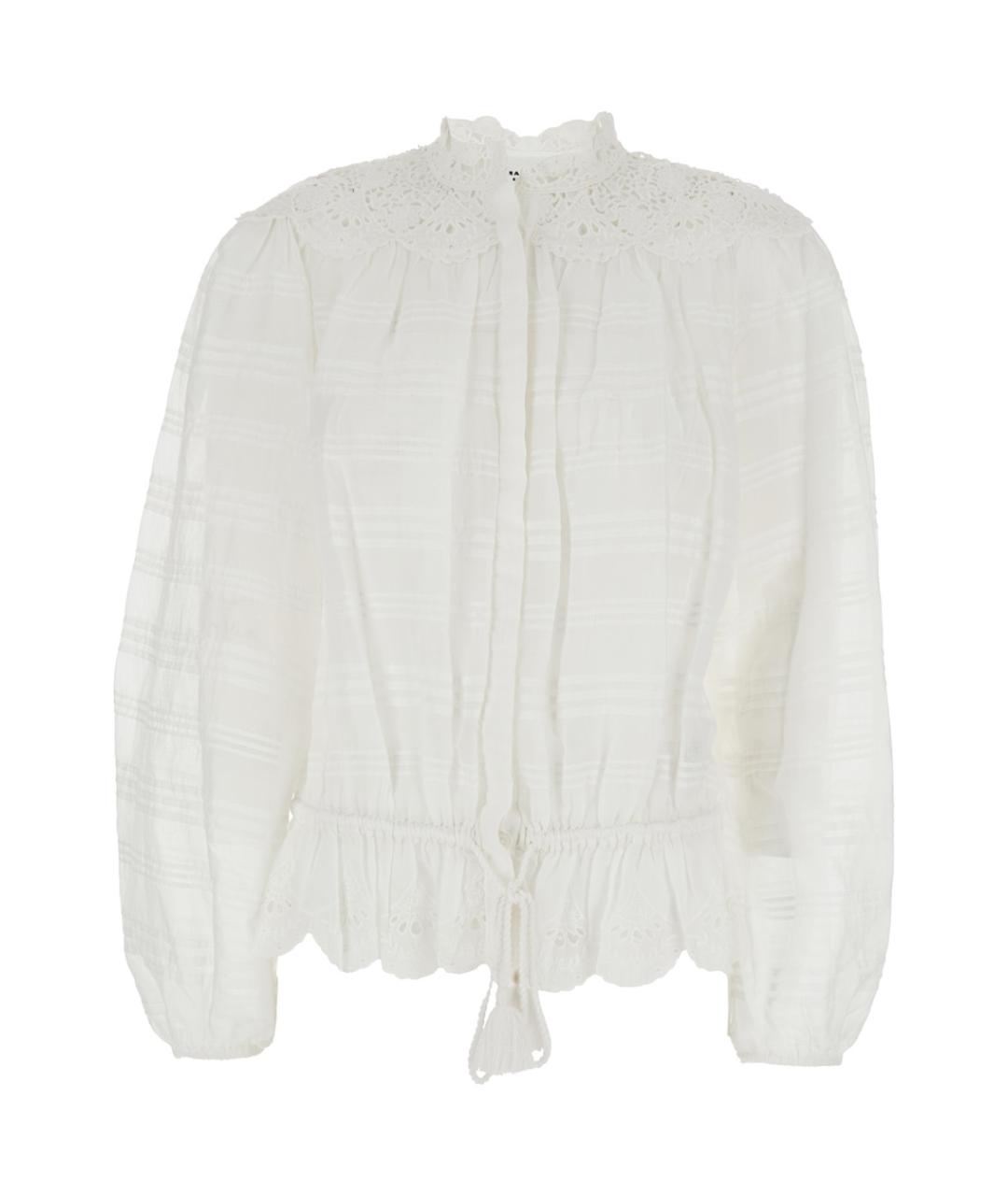 ISABEL MARANT Белая хлопковая блузы, фото 1