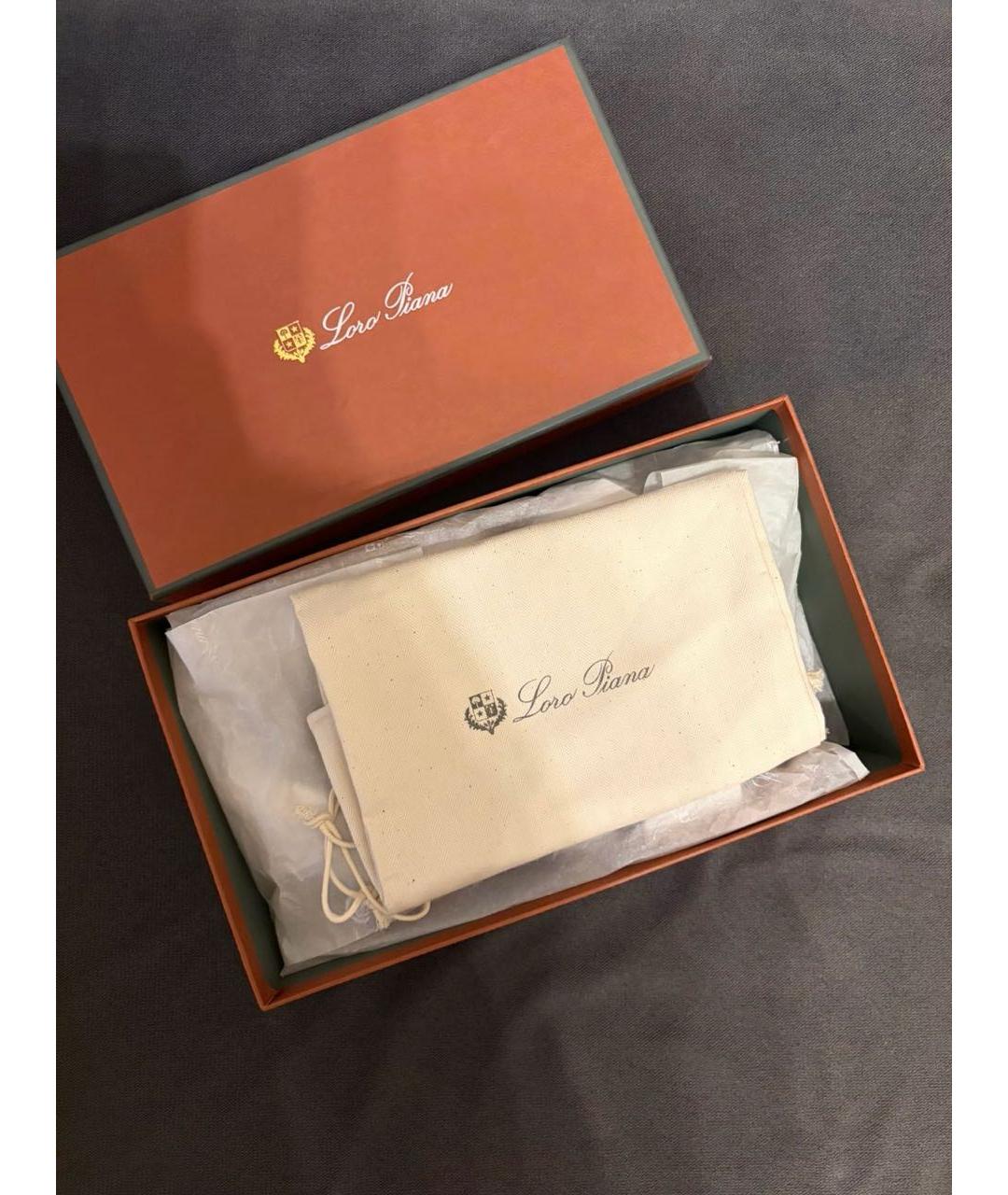 LORO PIANA Белые кожаные сандалии, фото 5