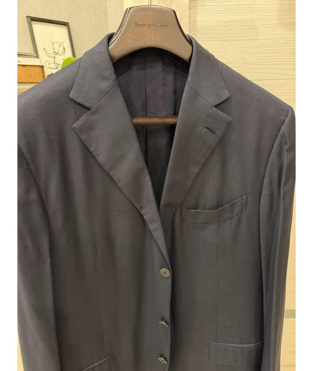 ERMENEGILDO ZEGNA XXX Темно-синий шерстяной пиджак, фото 2