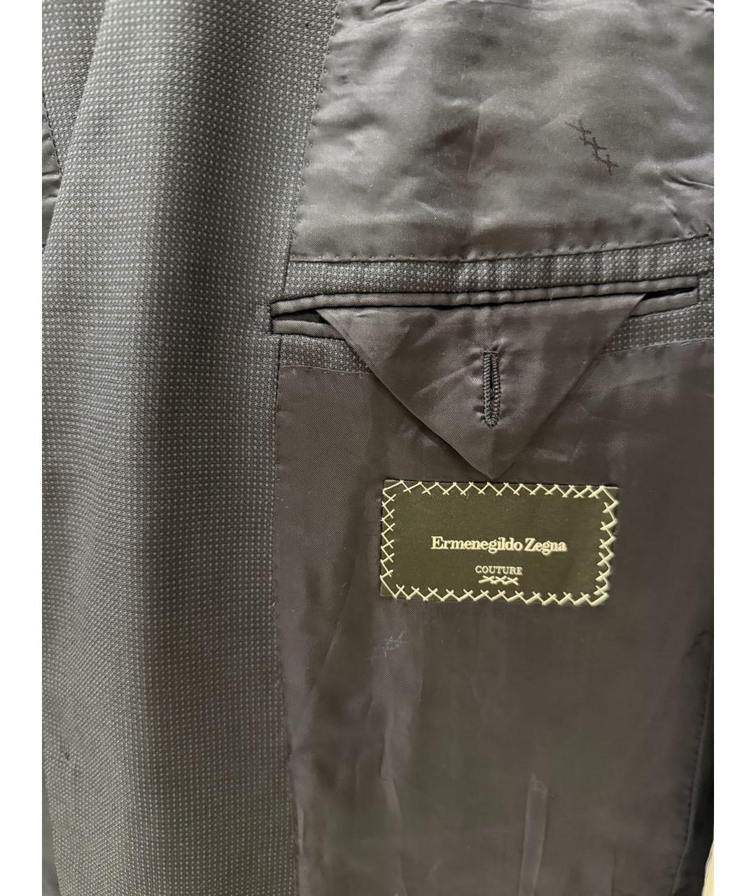 ERMENEGILDO ZEGNA XXX Темно-синий шерстяной пиджак, фото 5