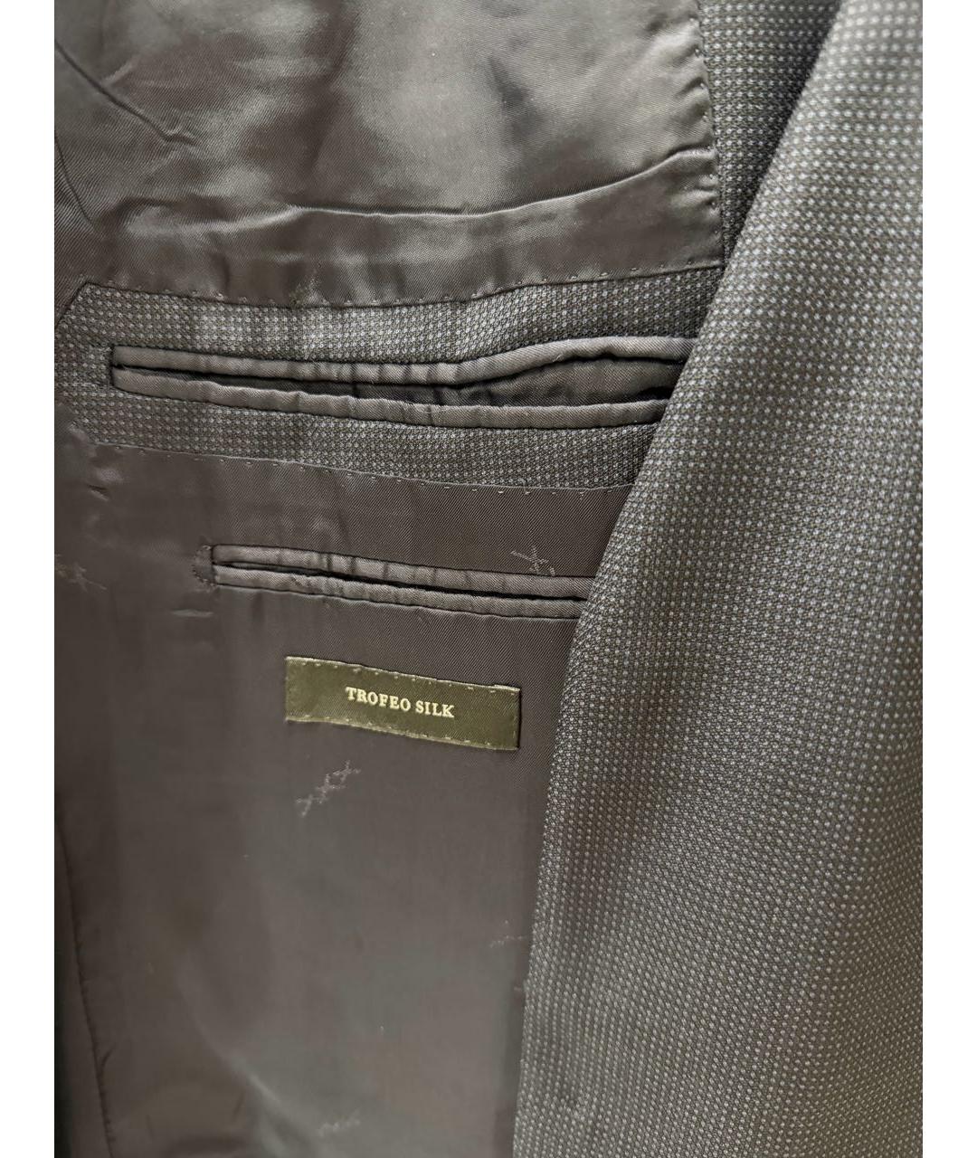 ERMENEGILDO ZEGNA XXX Темно-синий шерстяной пиджак, фото 6