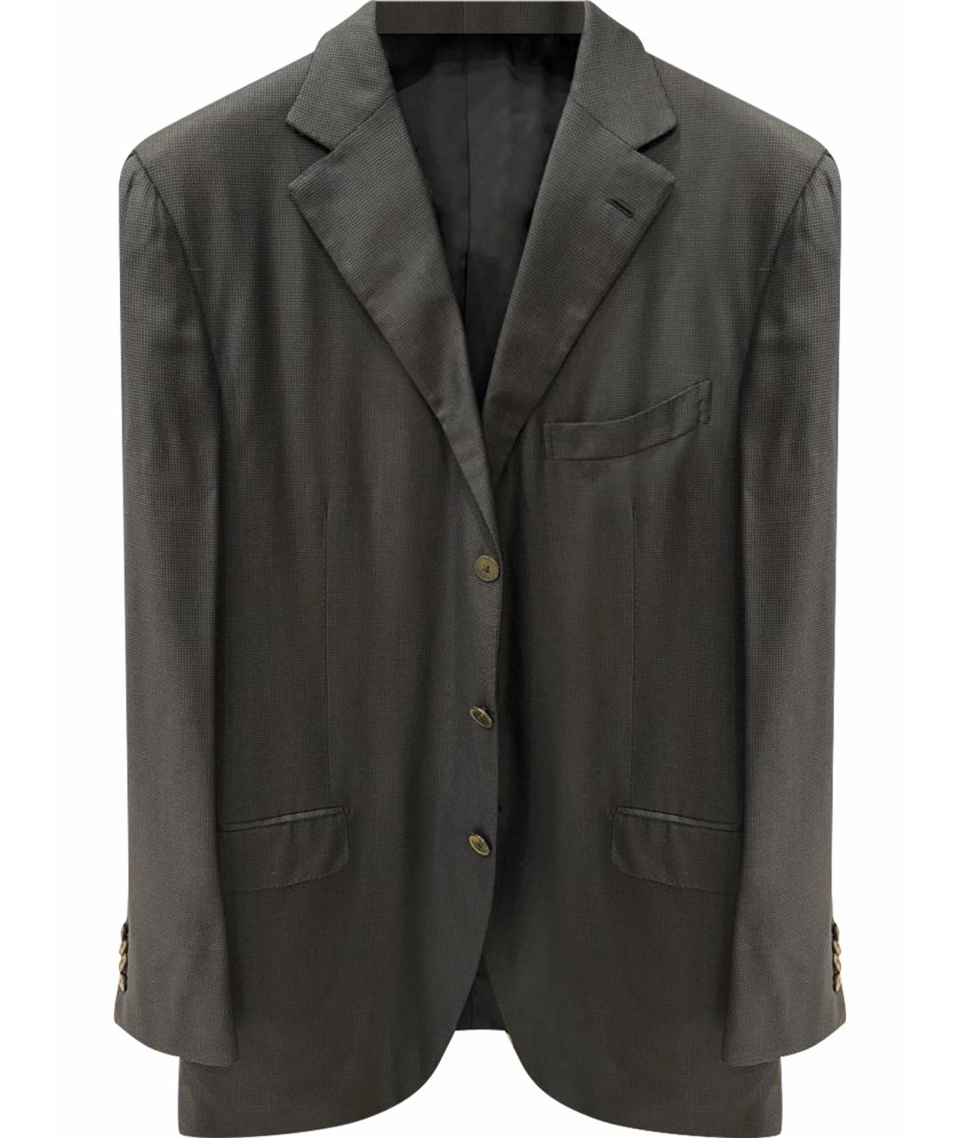 ERMENEGILDO ZEGNA XXX Темно-синий шерстяной пиджак, фото 1