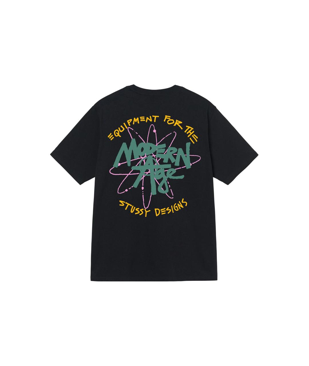 STUSSY Черная футболка, фото 2