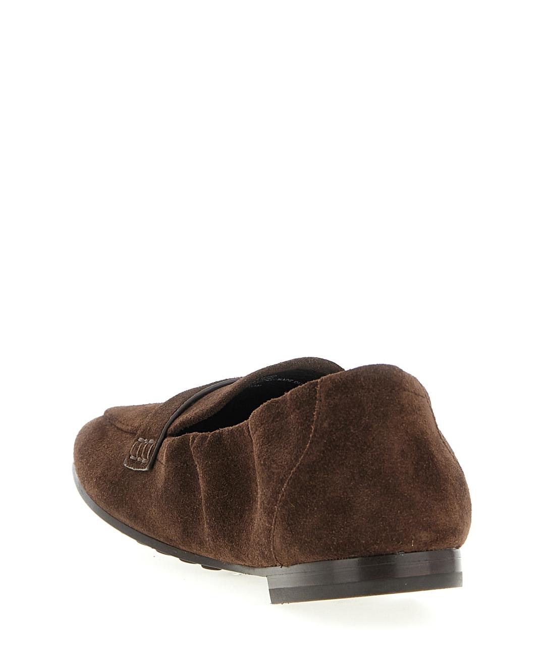 TORY BURCH Коричневые кожаные лоферы, фото 3