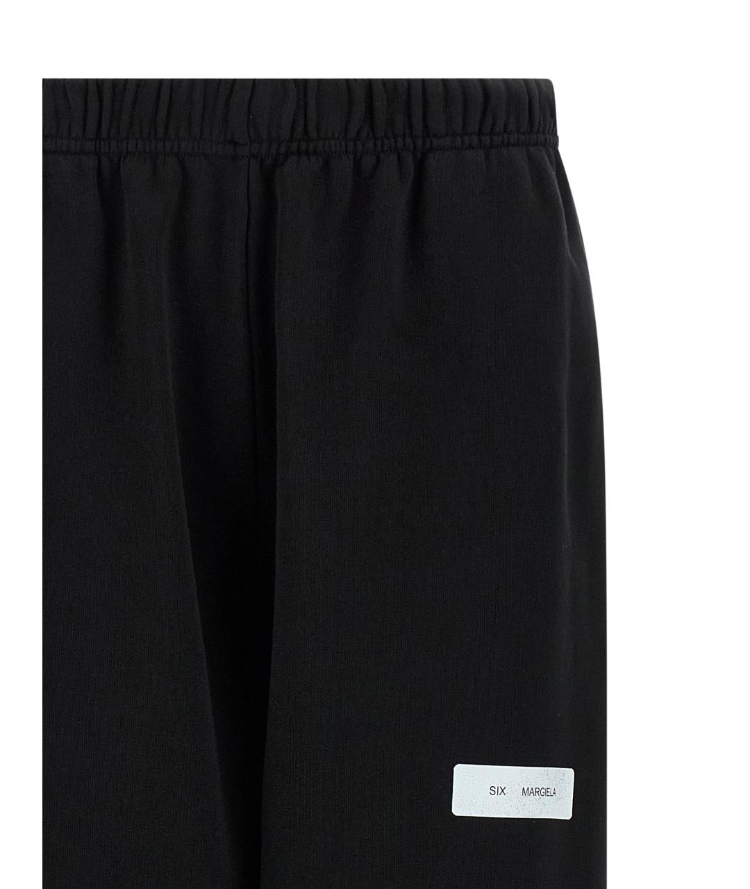 MM6 MAISON MARGIELA Черные хлопковые спортивные брюки и шорты, фото 3