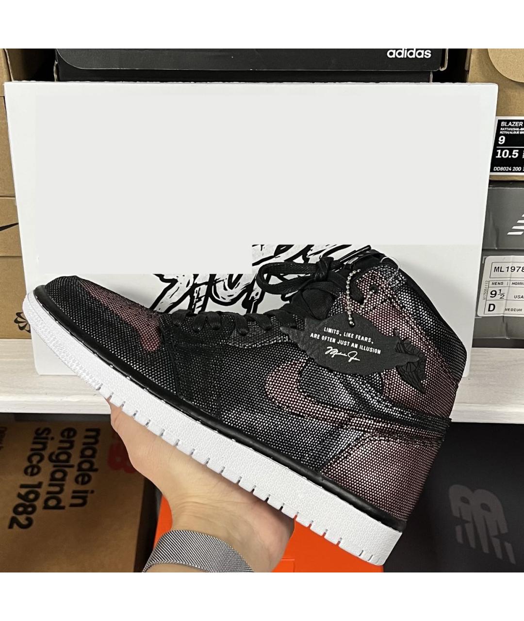 JORDAN Черные кроссовки, фото 2