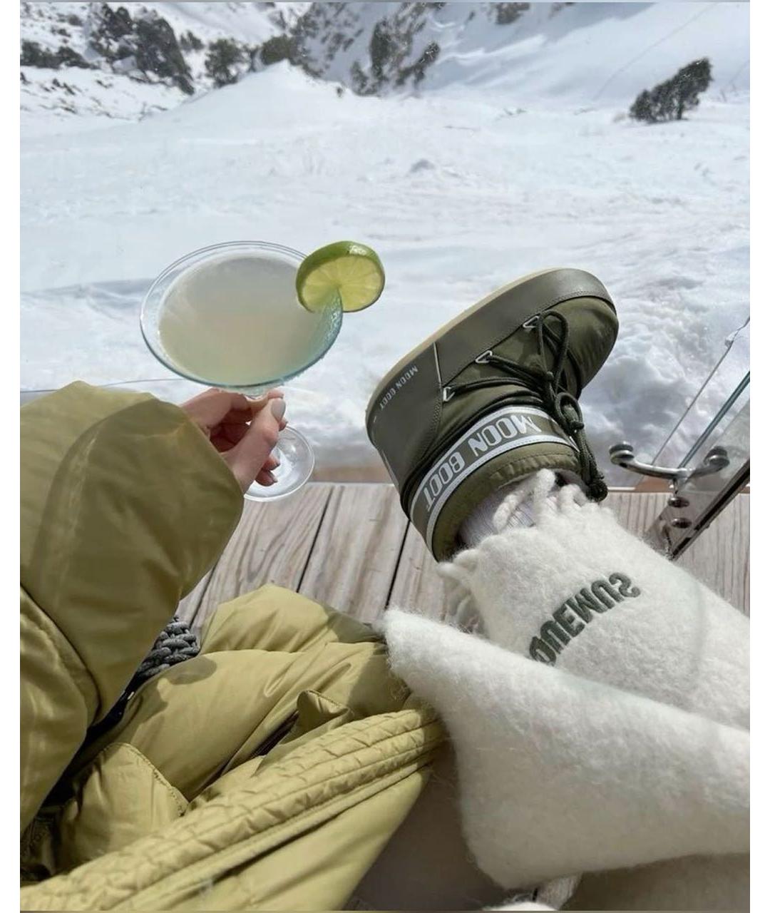 MOON BOOT Хаки ботинки, фото 2