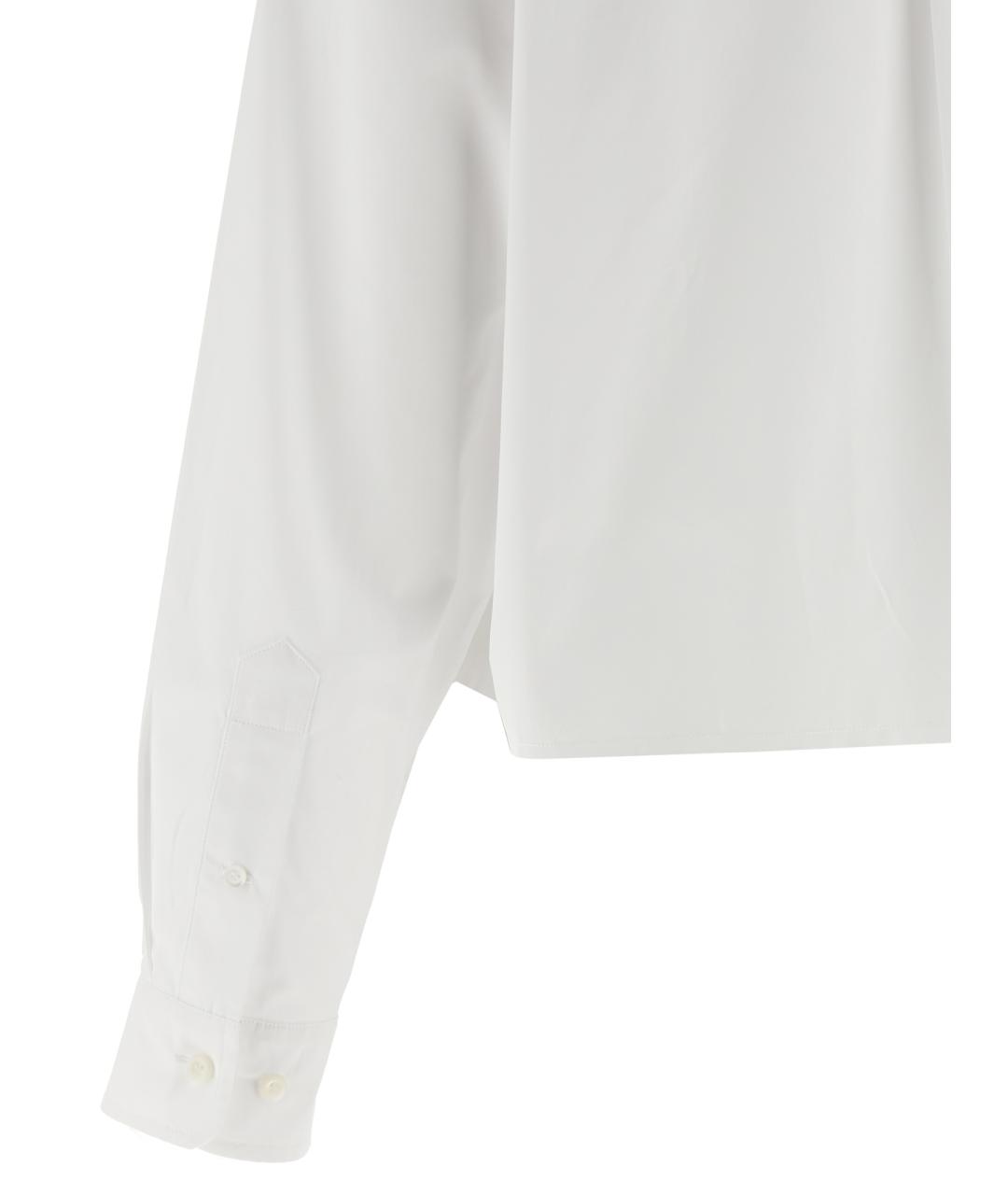 MIU MIU Белая хлопковая рубашка, фото 4