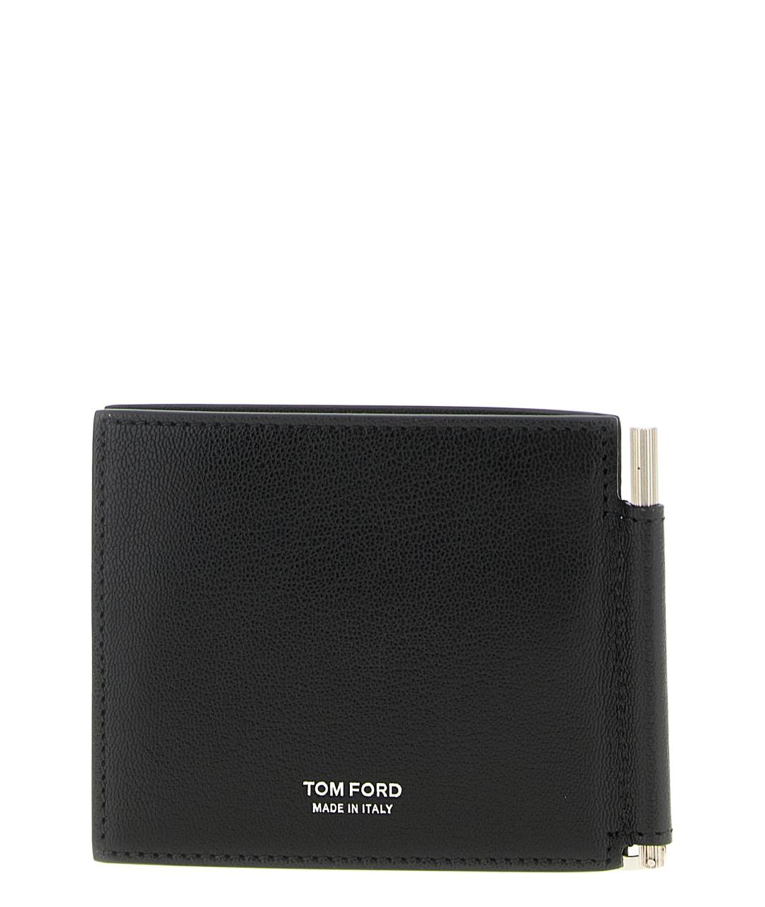 TOM FORD Черный кожаный кошелек, фото 2