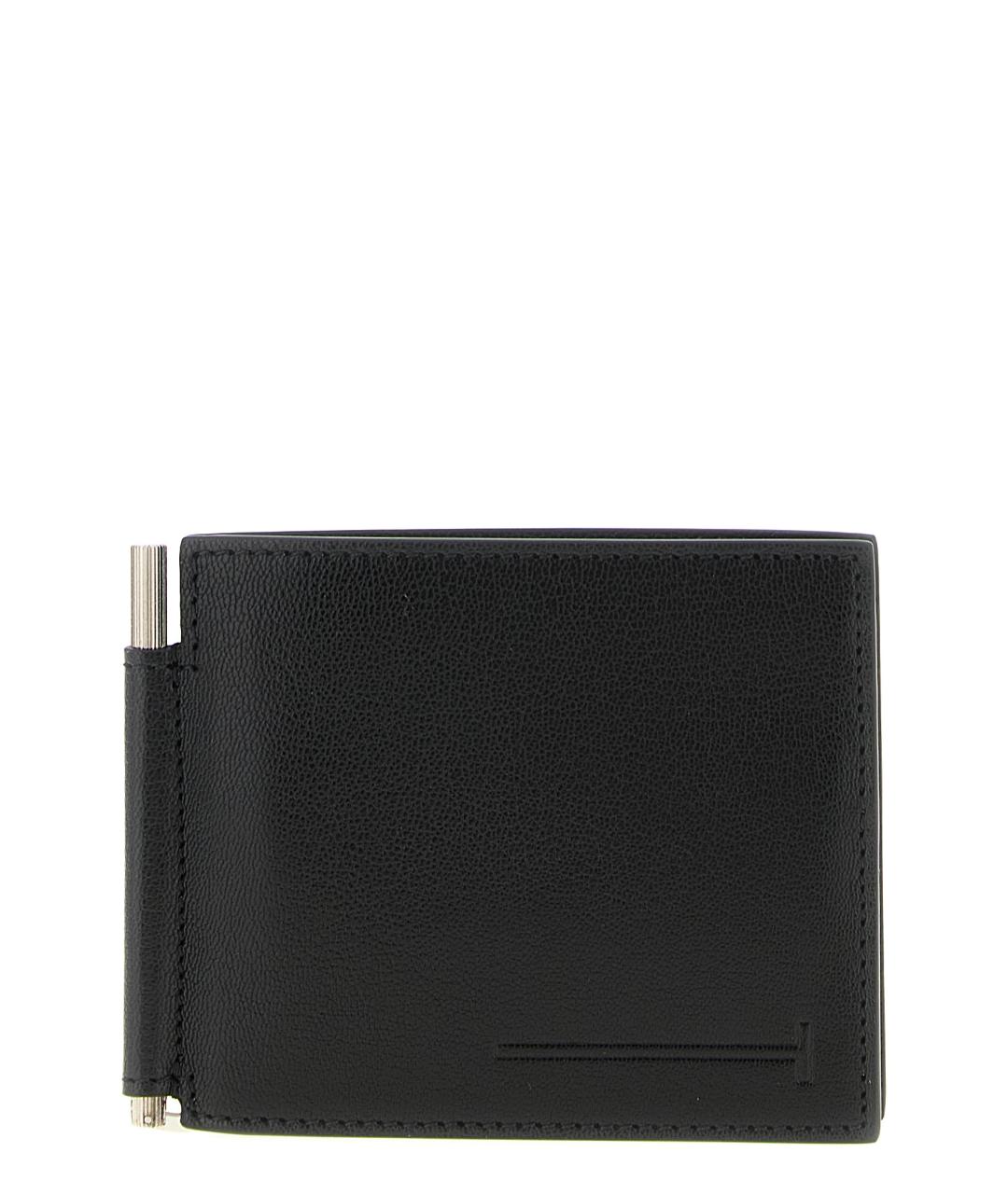 TOM FORD Черный кожаный кошелек, фото 1