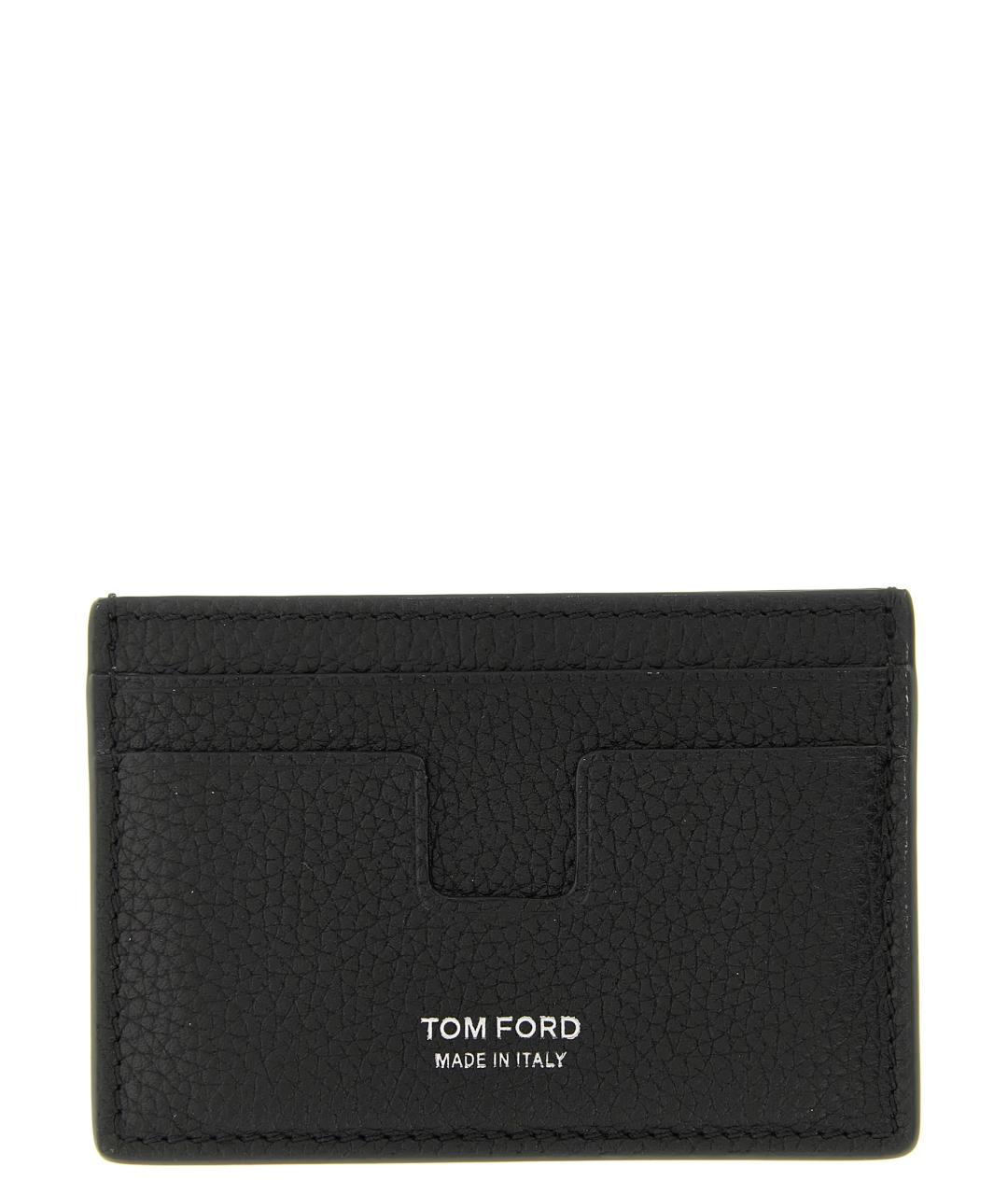 TOM FORD Черный кожаный кардхолдер, фото 1