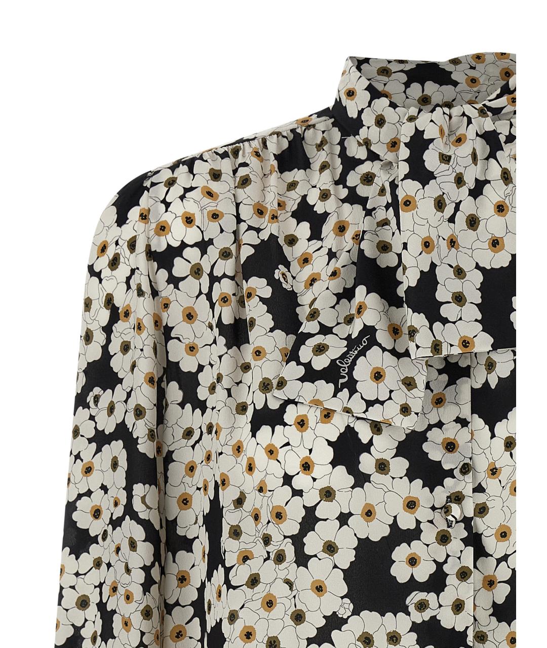 VALENTINO Белая шелковая блузы, фото 3