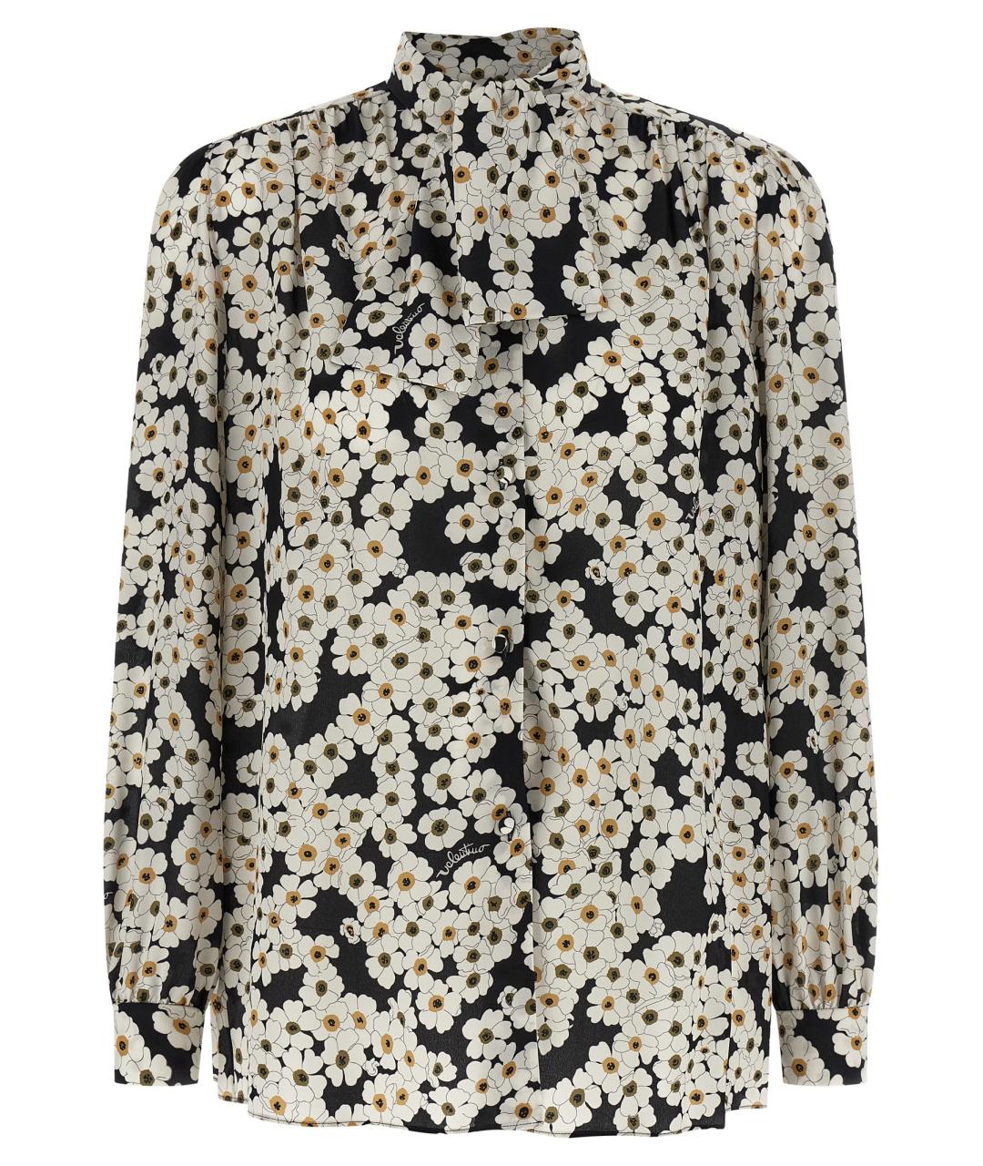 VALENTINO Белая шелковая блузы, фото 1