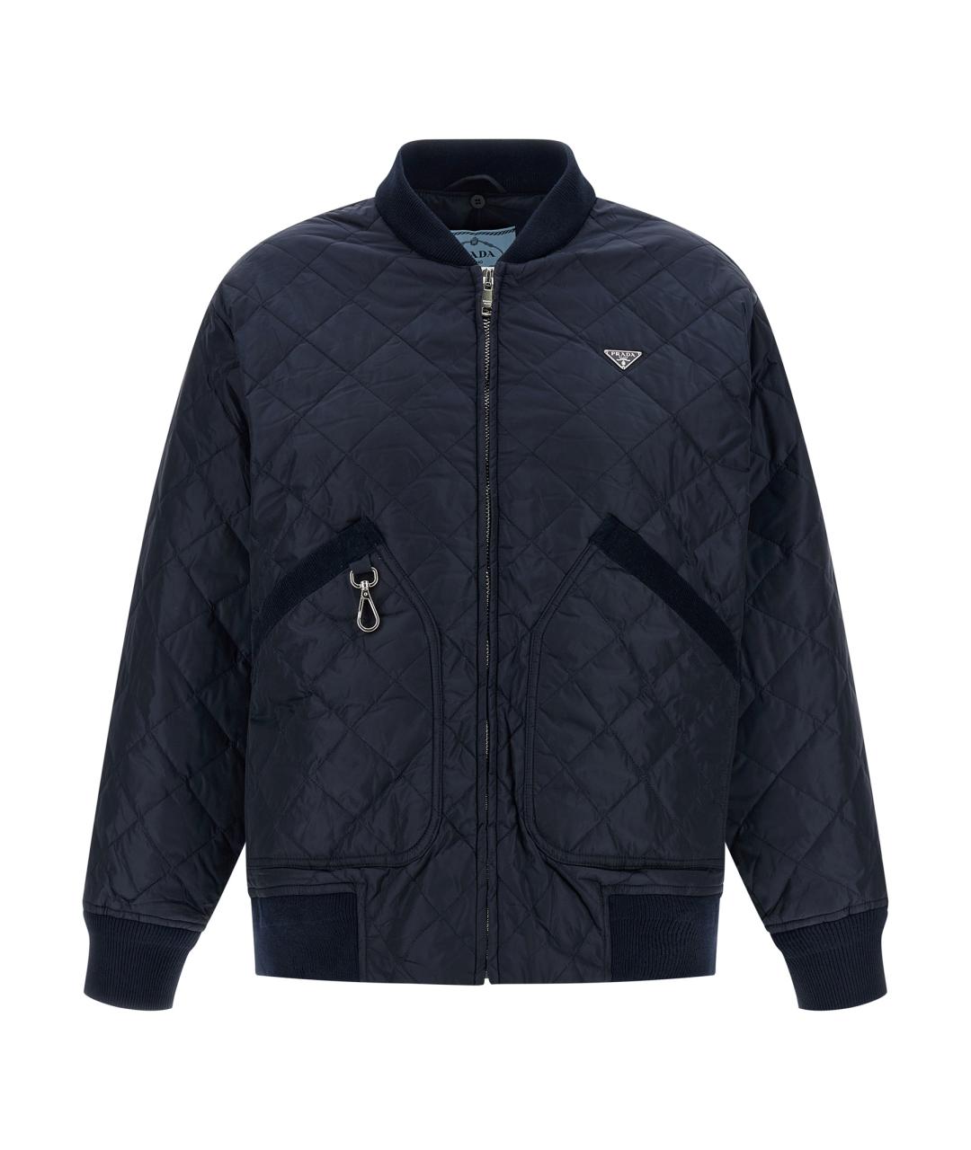 PRADA Синяя полиамидовая куртка, фото 2