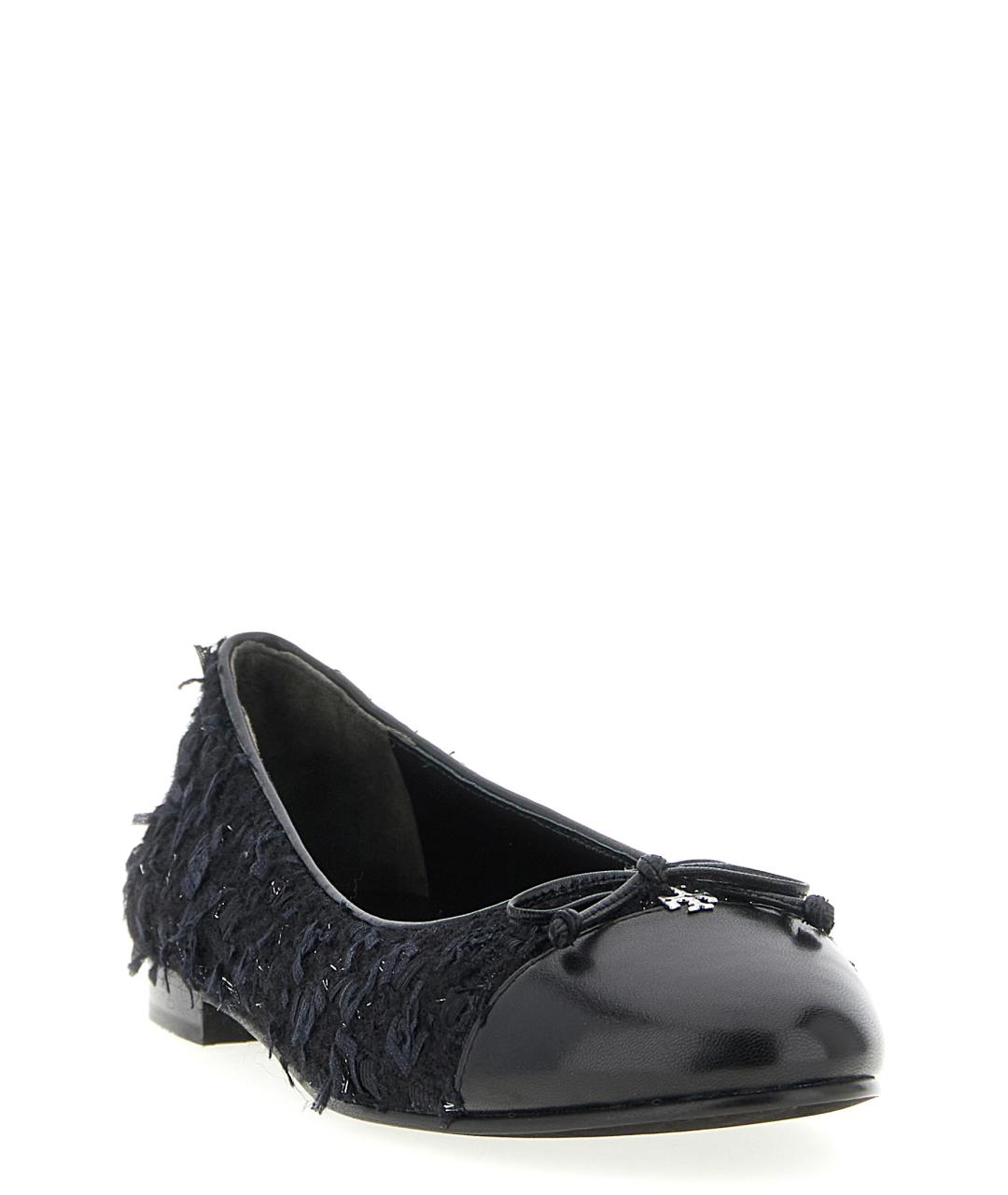 TORY BURCH Синие текстильные балетки, фото 2