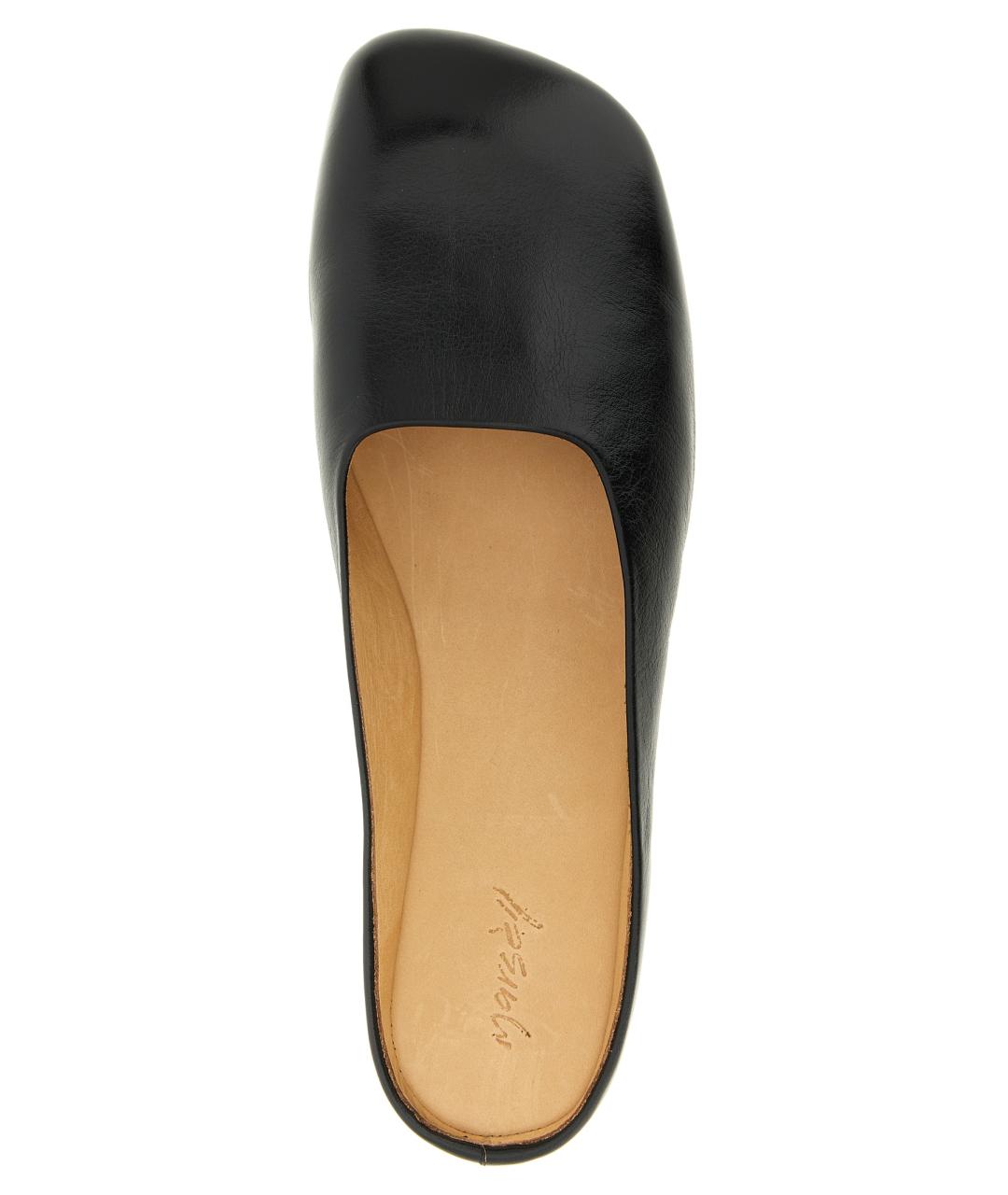 MARSELL Черные кожаные мюли, фото 4