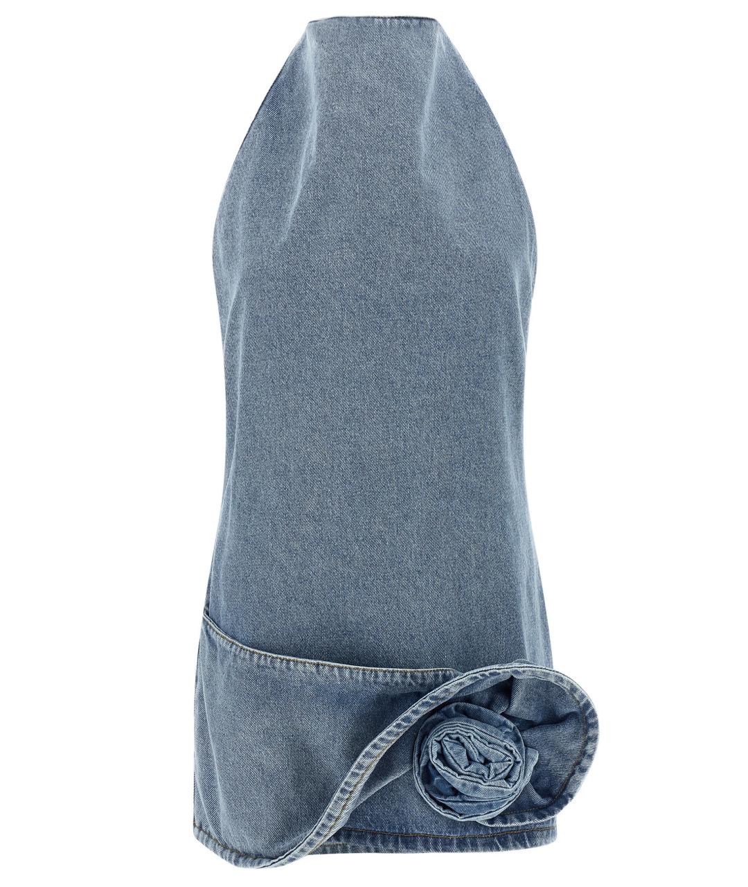 MAGDA BUTRYM Голубое хлопковое платье, фото 1