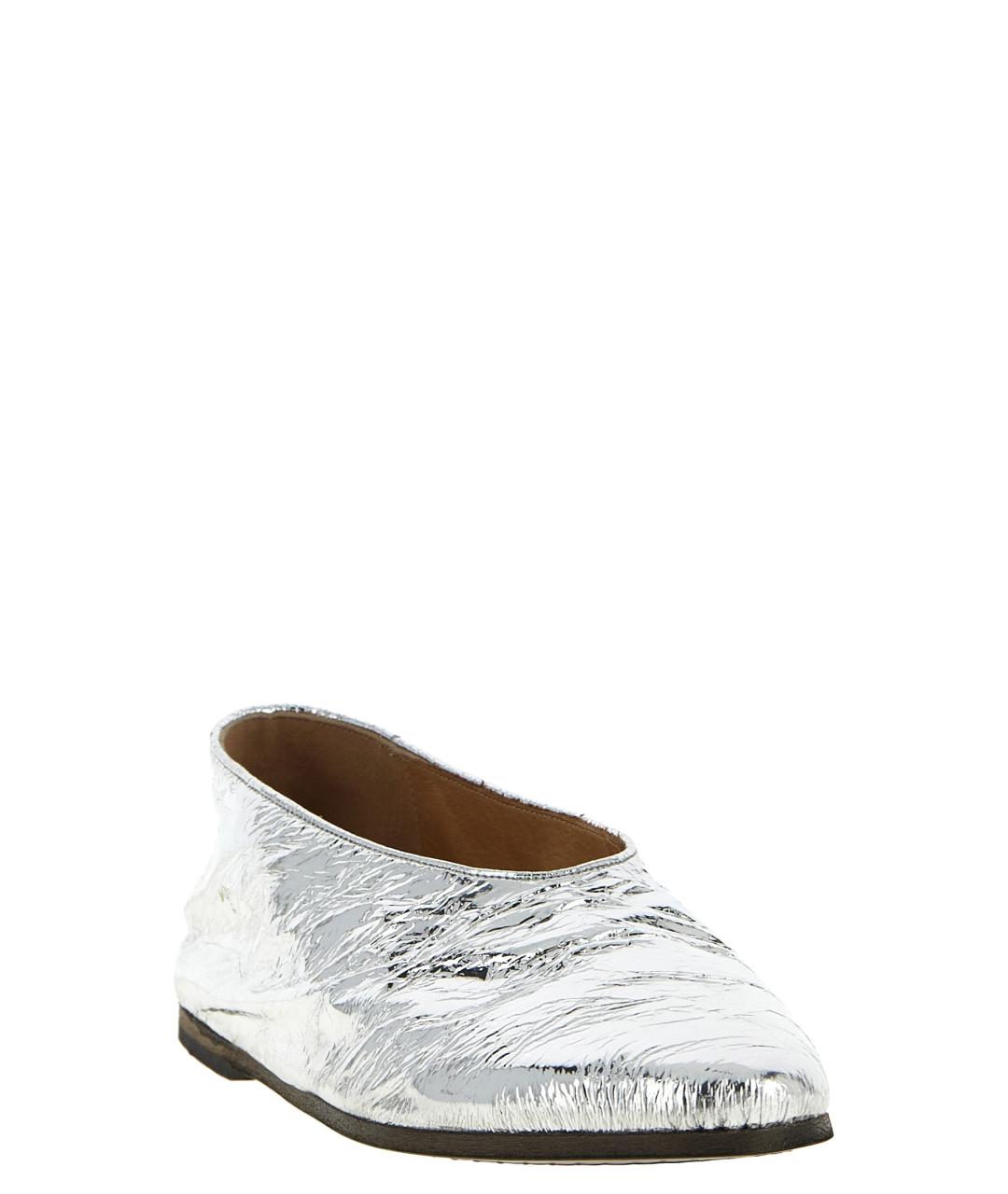 MARSELL Серебряные кожаные балетки, фото 2
