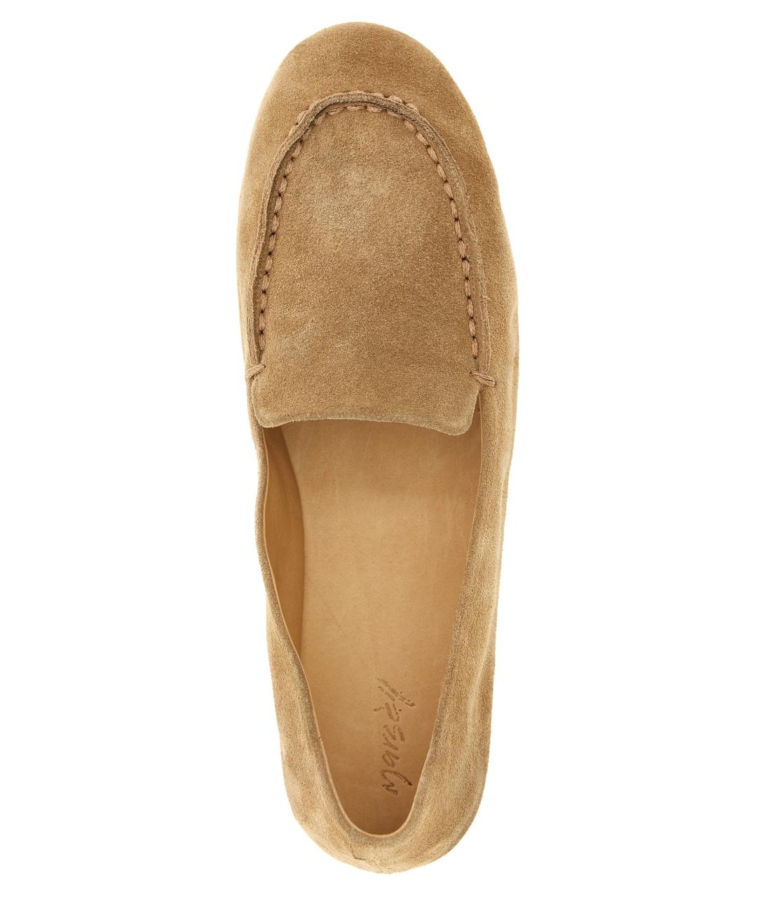 MARSELL Бежевые замшевые лоферы, фото 4