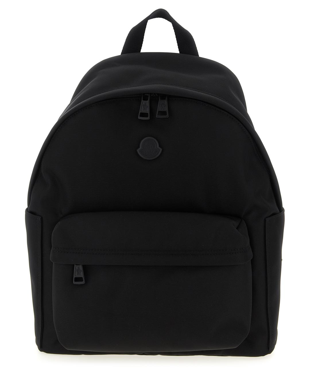MONCLER Черный синтетический рюкзак, фото 1