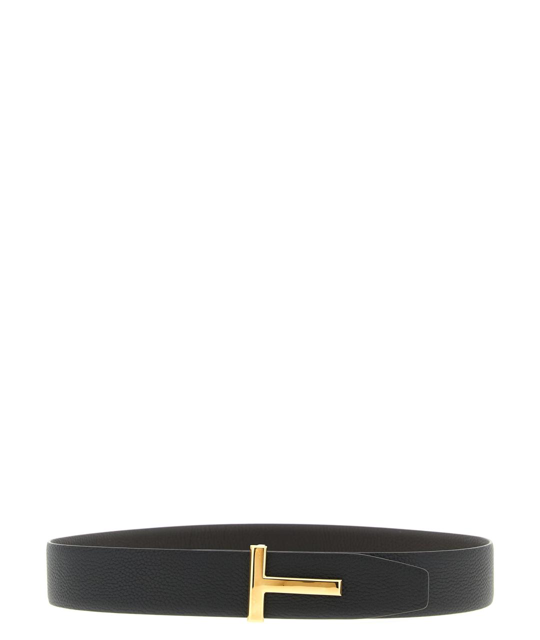 TOM FORD Черный кожаный ремень, фото 2