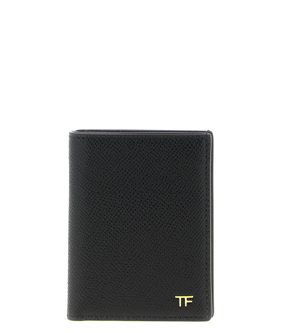 TOM FORD Черный кожаный кардхолдер, фото 1