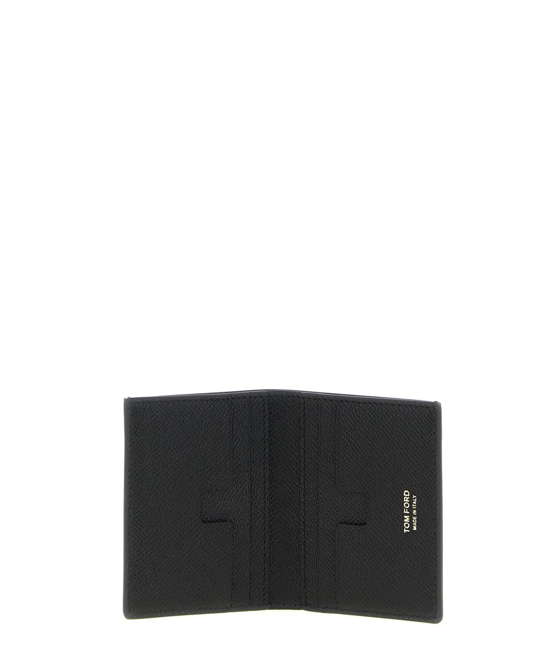 TOM FORD Черный кожаный кардхолдер, фото 3