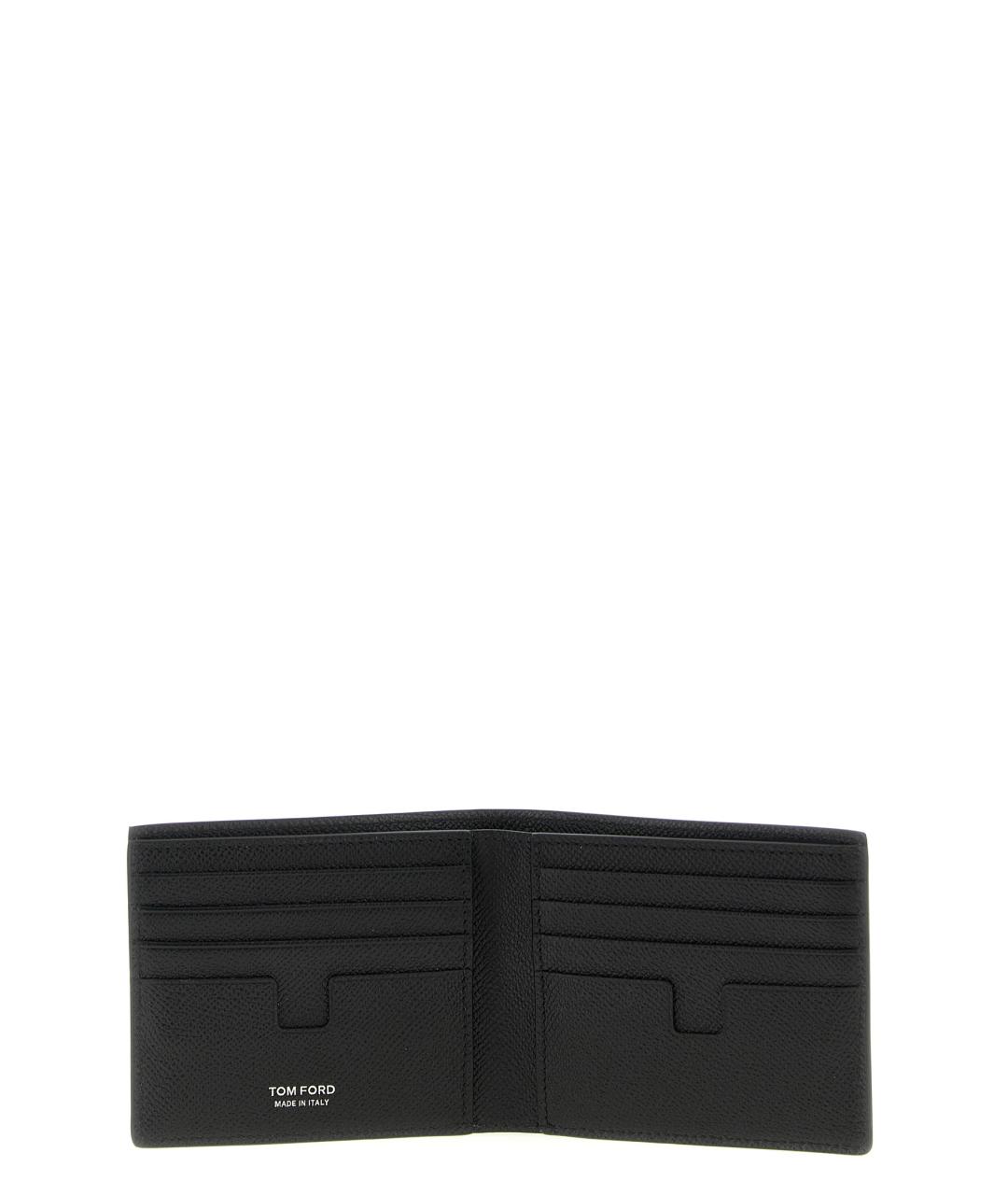TOM FORD Черный кожаный кошелек, фото 3