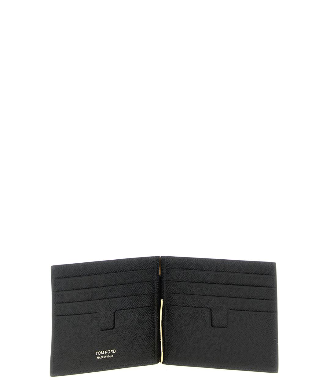 TOM FORD Черный кожаный кошелек, фото 3