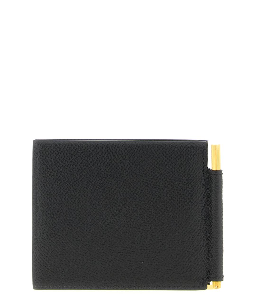 TOM FORD Черный кожаный кошелек, фото 2