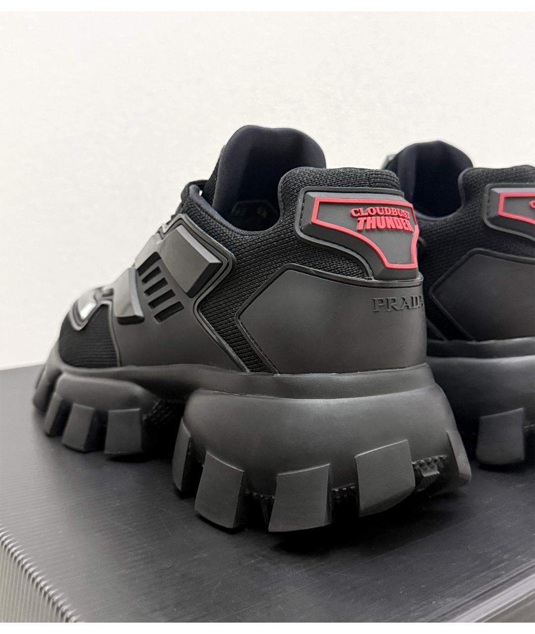 PRADA Черные кроссовки, фото 7